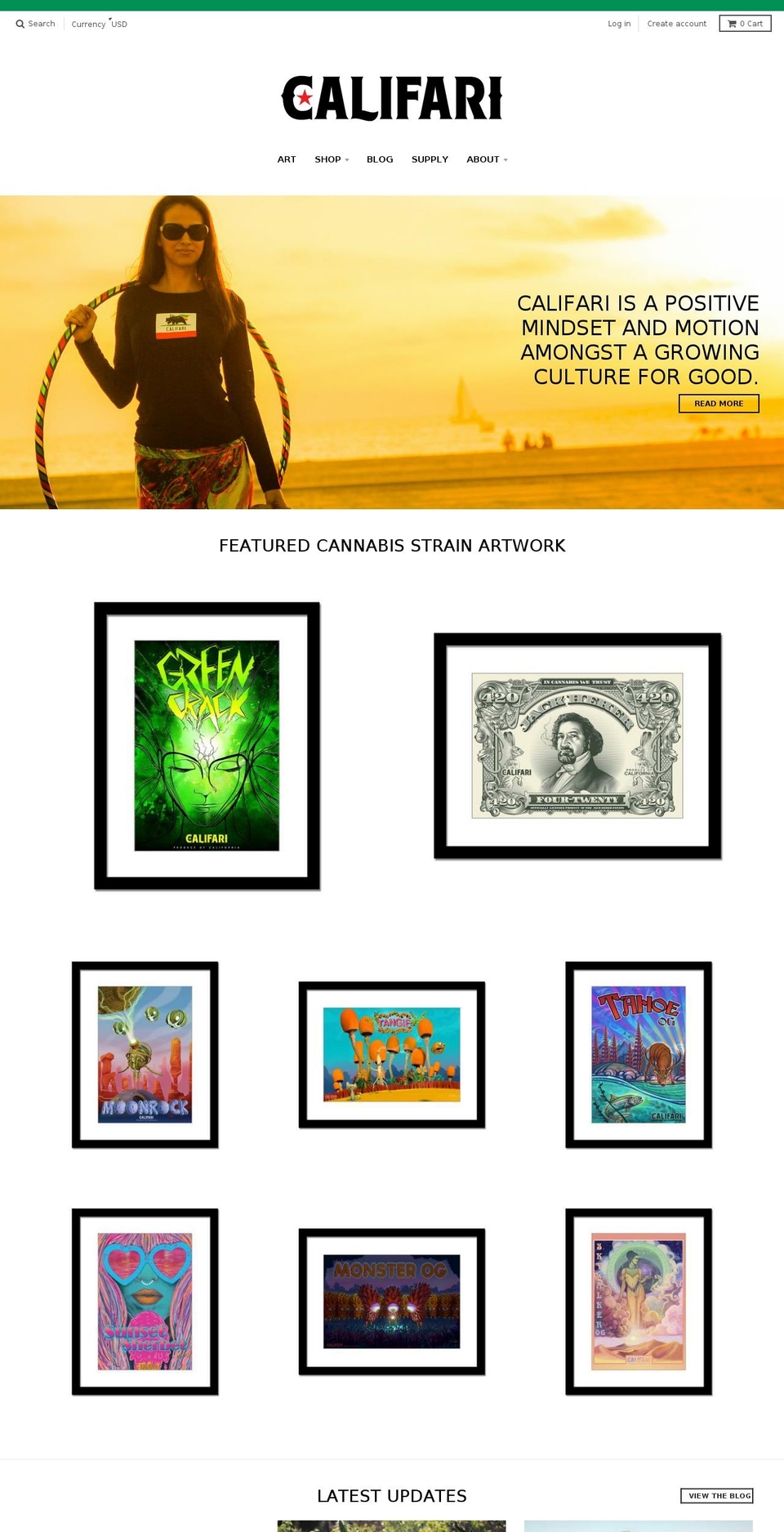 califari.com shopify website screenshot