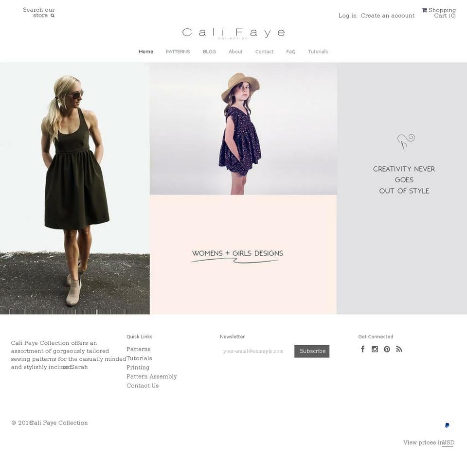 califaye.com — Shopify storefront screenshot