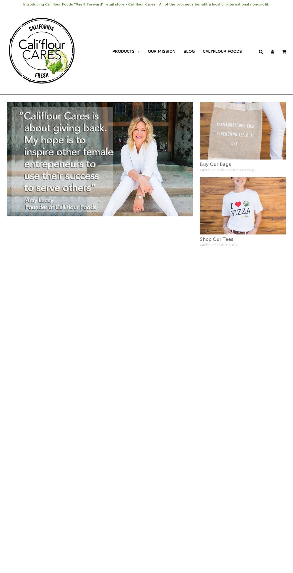 califlourcares.com — Shopify storefront screenshot