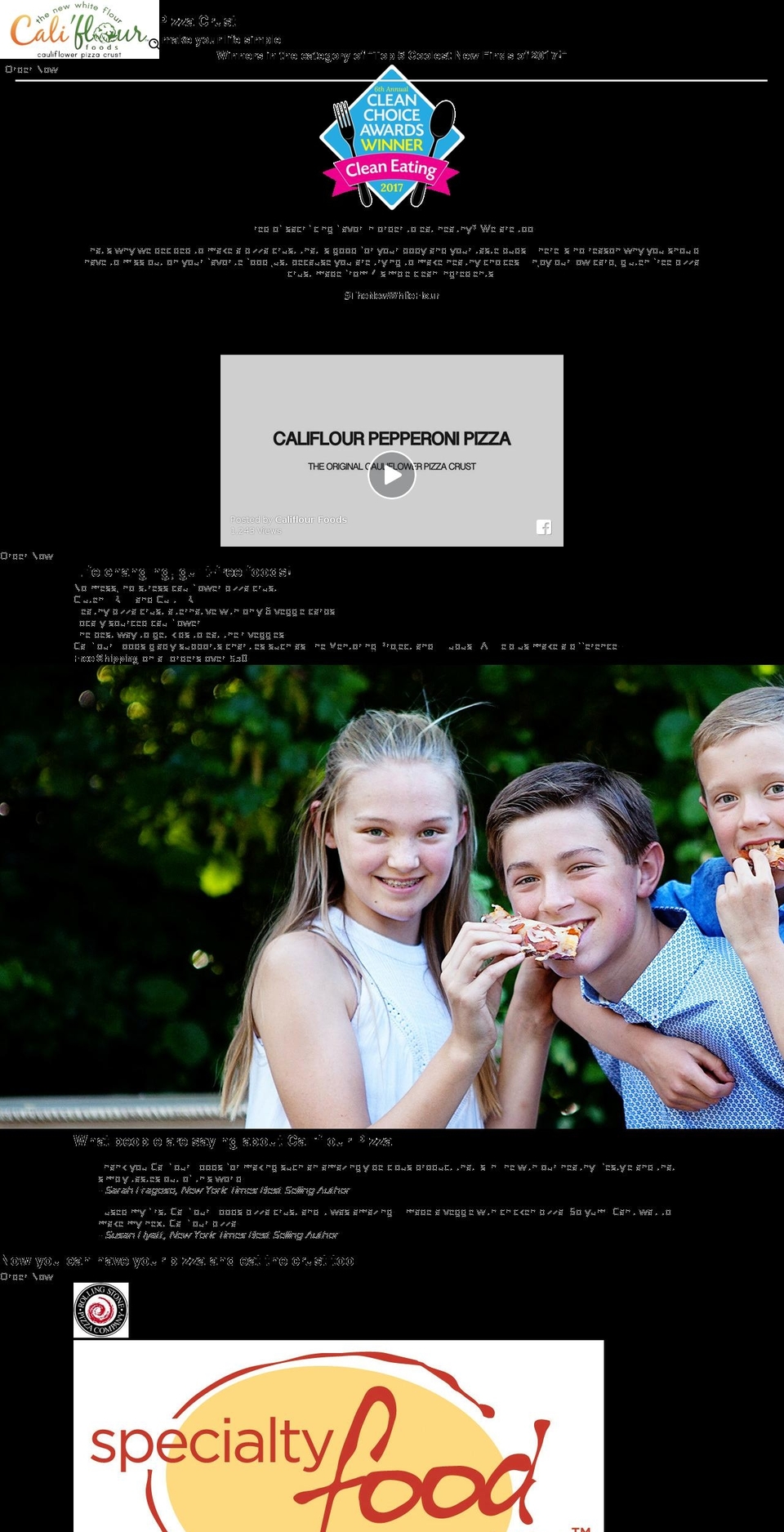 califlourpizza.info shopify website screenshot