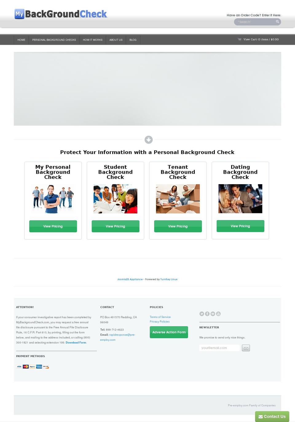 Technophile Shopify theme site example californiabackgroundchecks.com