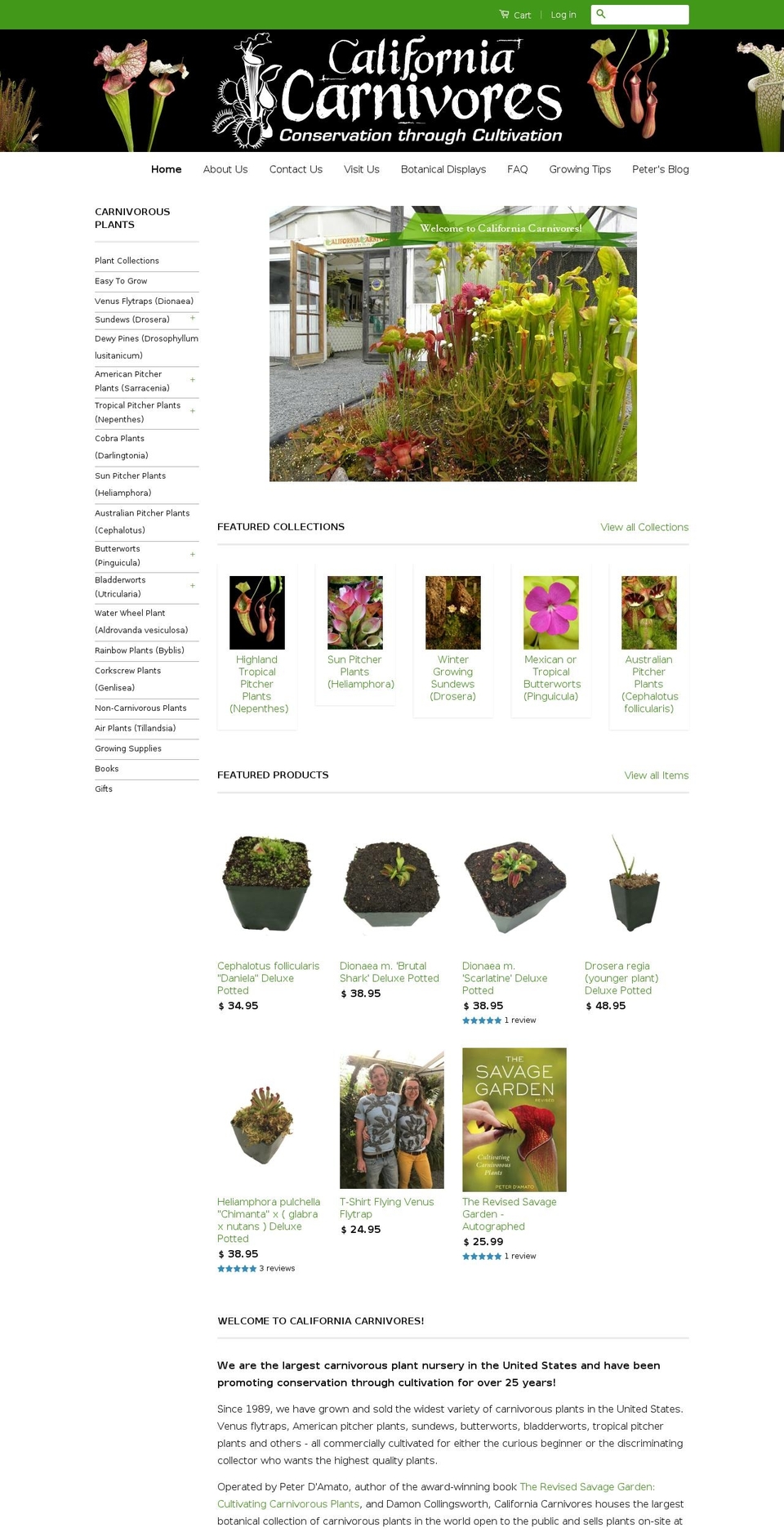 Canopy Shopify theme site example californiacarnivores.com