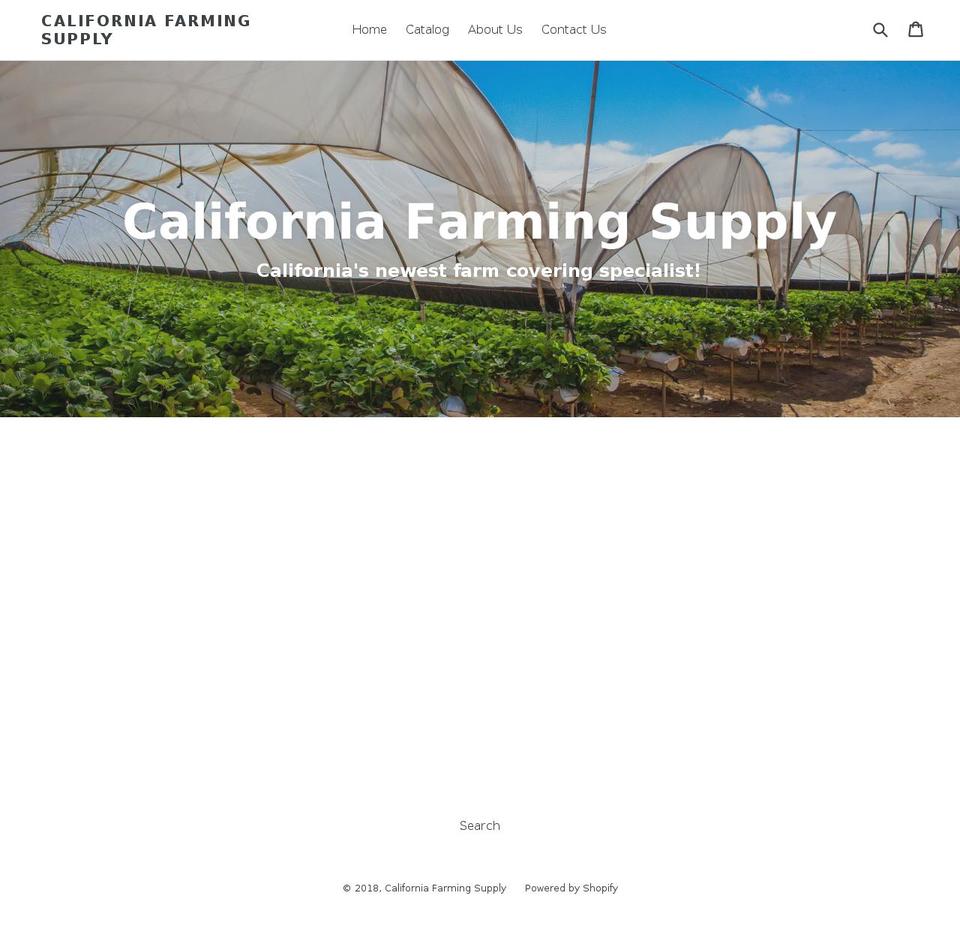 californiafarmingsupply.com — Shopify storefront screenshot