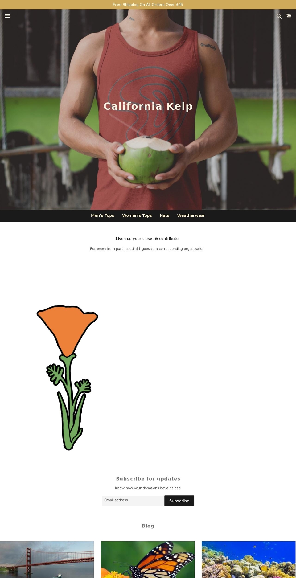 californiakelp.org shopify website screenshot