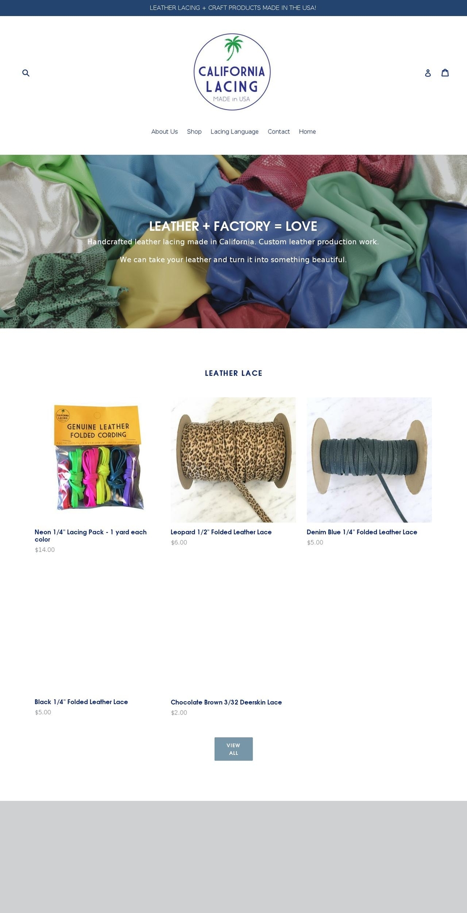 californiastaycompany.com — Shopify storefront screenshot