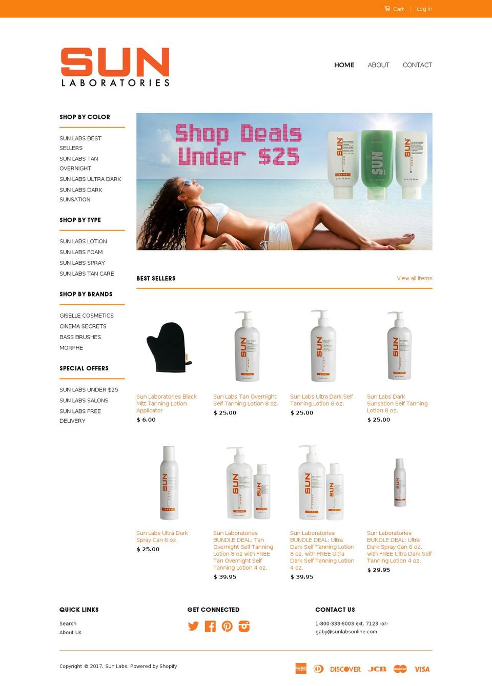 californiasunlabs.com shopify website screenshot