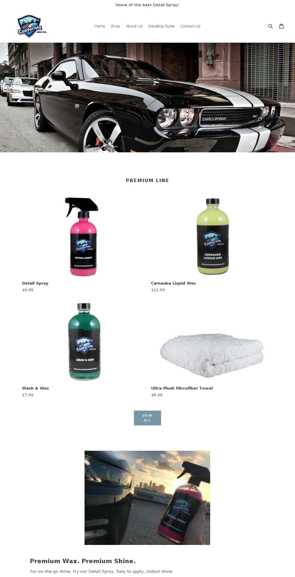 californiawaxco.com — Shopify storefront screenshot