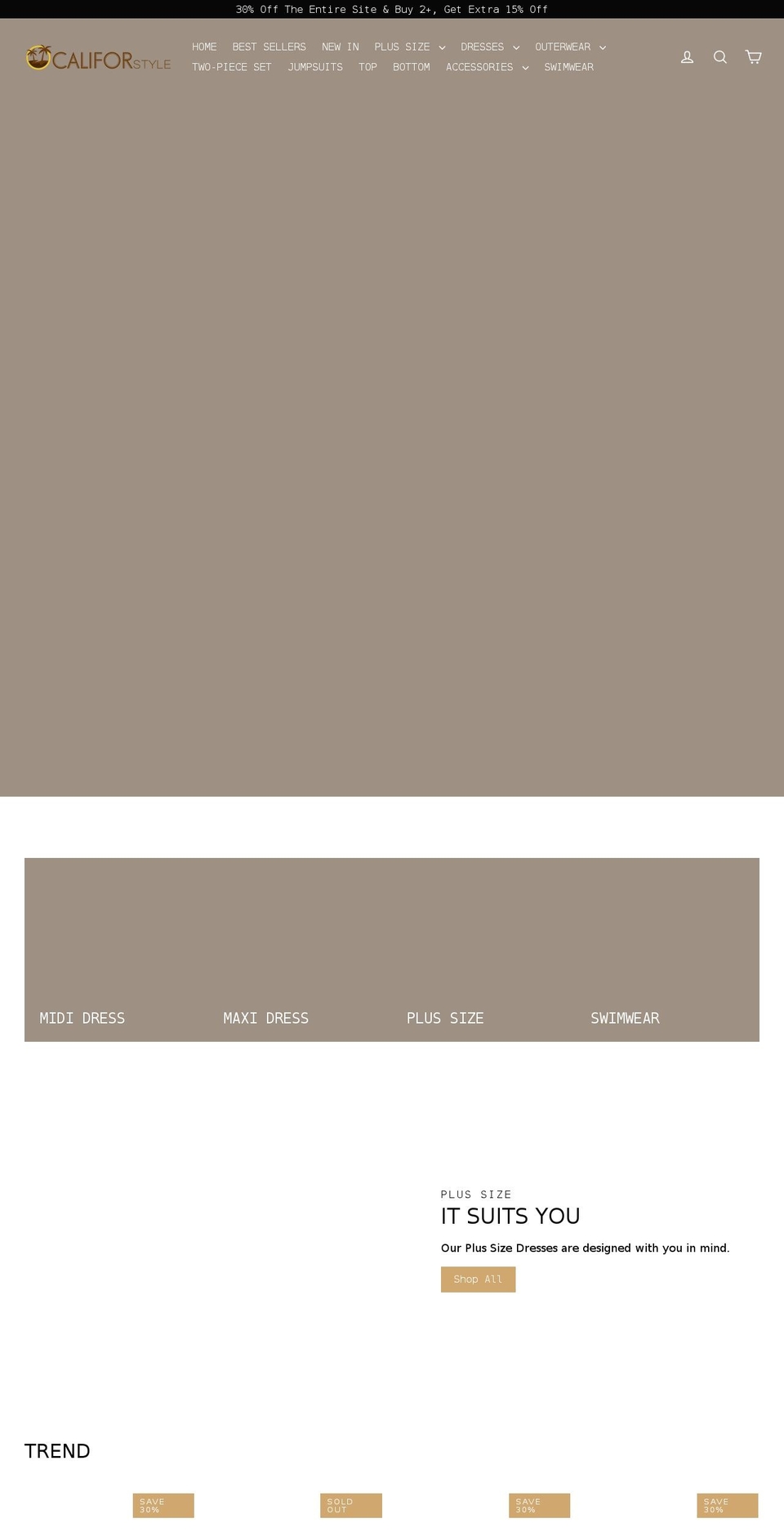 califorstyle.com shopify website screenshot