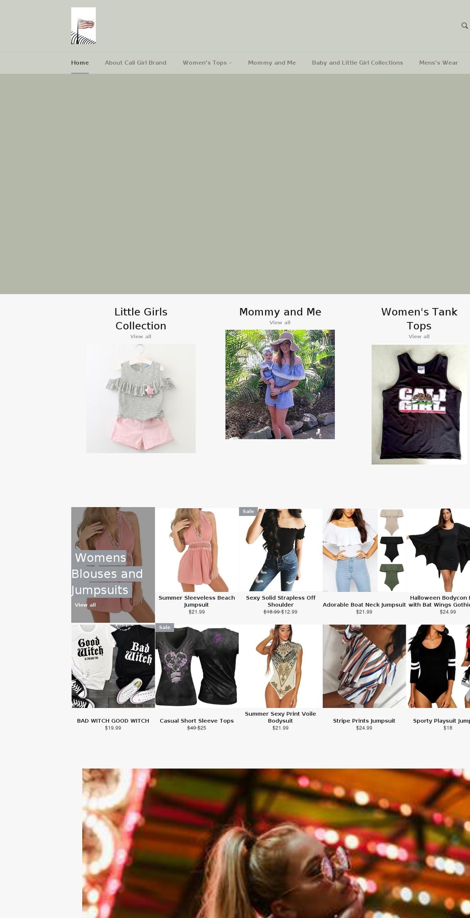 caligirlbrand.com — Shopify storefront screenshot