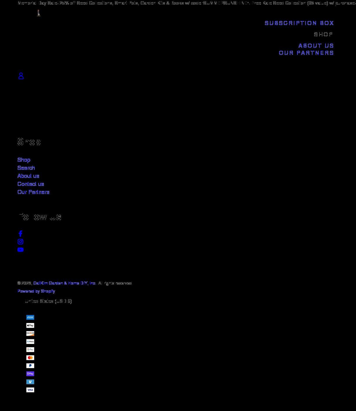 calikimgardenandhome.com shopify website screenshot