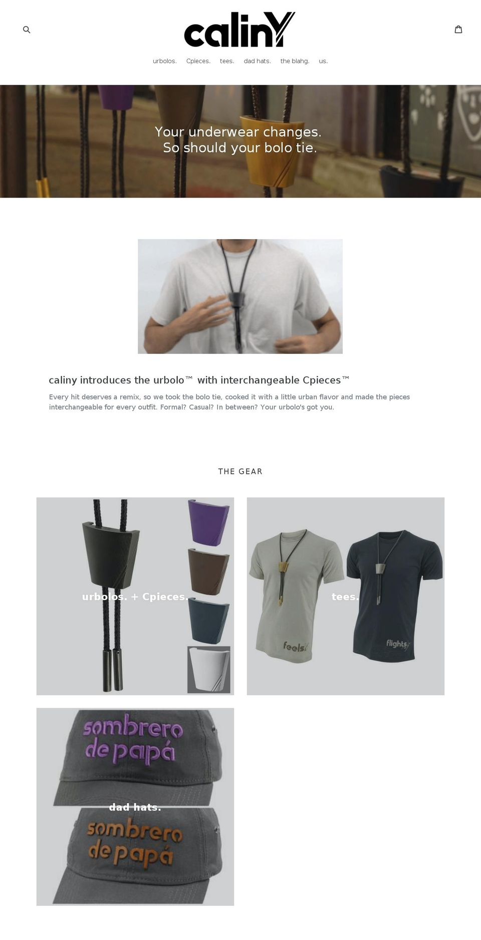 caliny.com shopify website screenshot