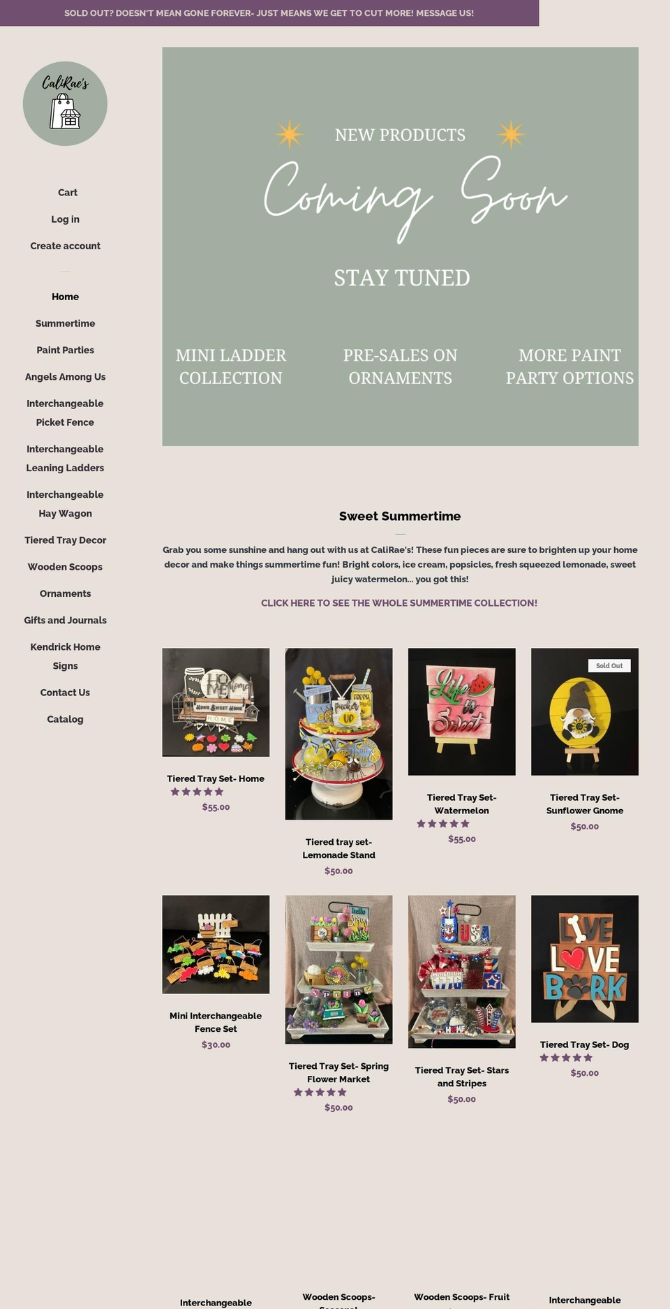 Pop with Installments message Shopify theme site example caliraes.com
