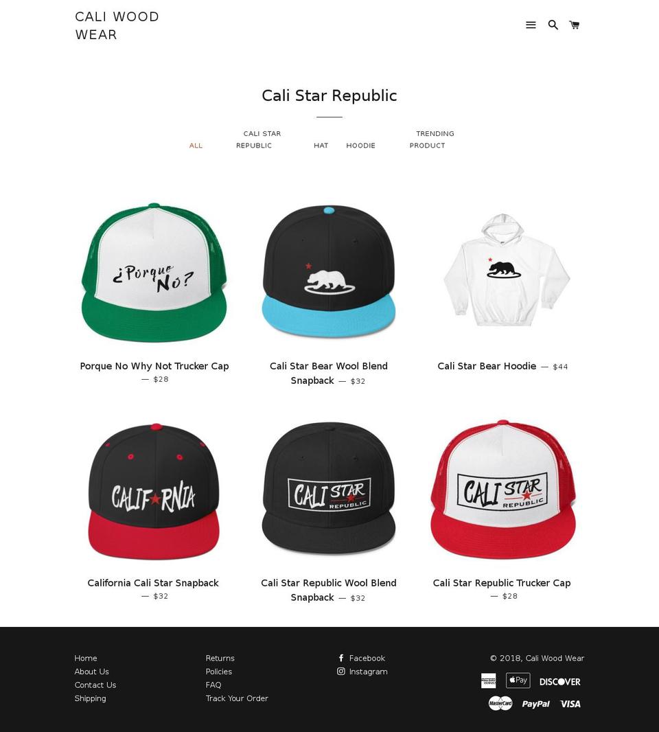 LIVE Brooklyn Shopify theme site example calistarrepublic.com