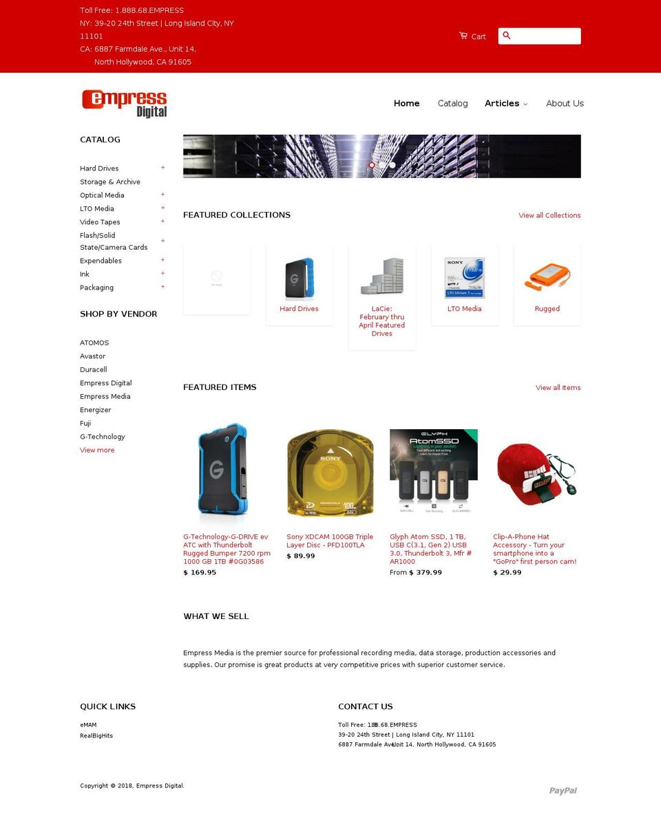 calitapes.com — Shopify storefront screenshot