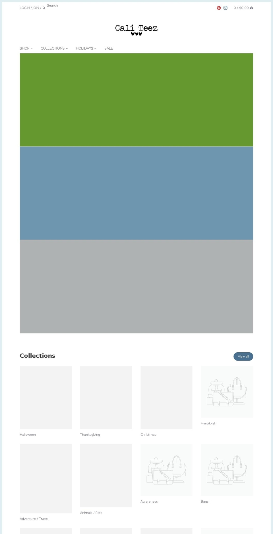 caliteez.com — Shopify storefront screenshot