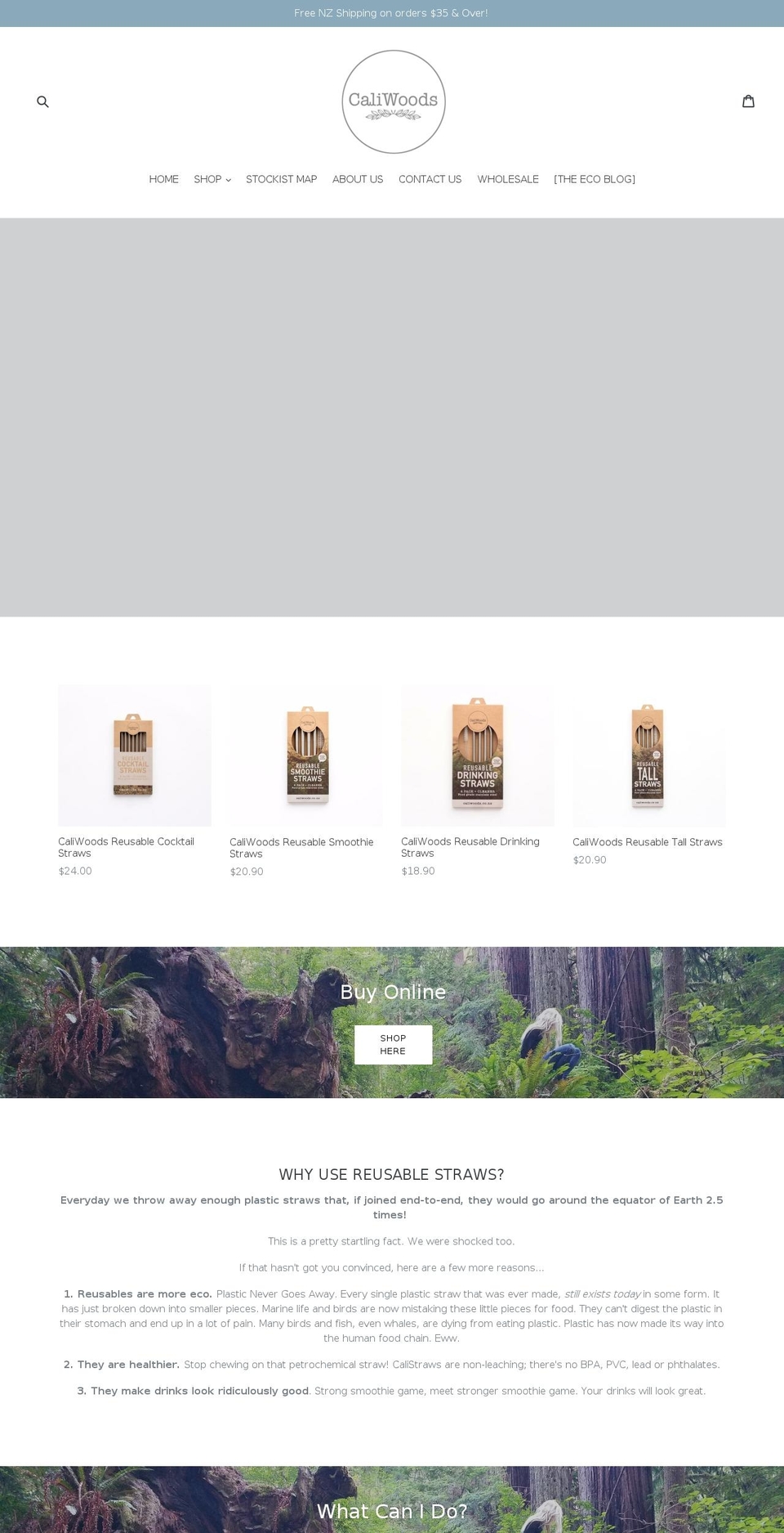 caliwoods.co.nz shopify website screenshot