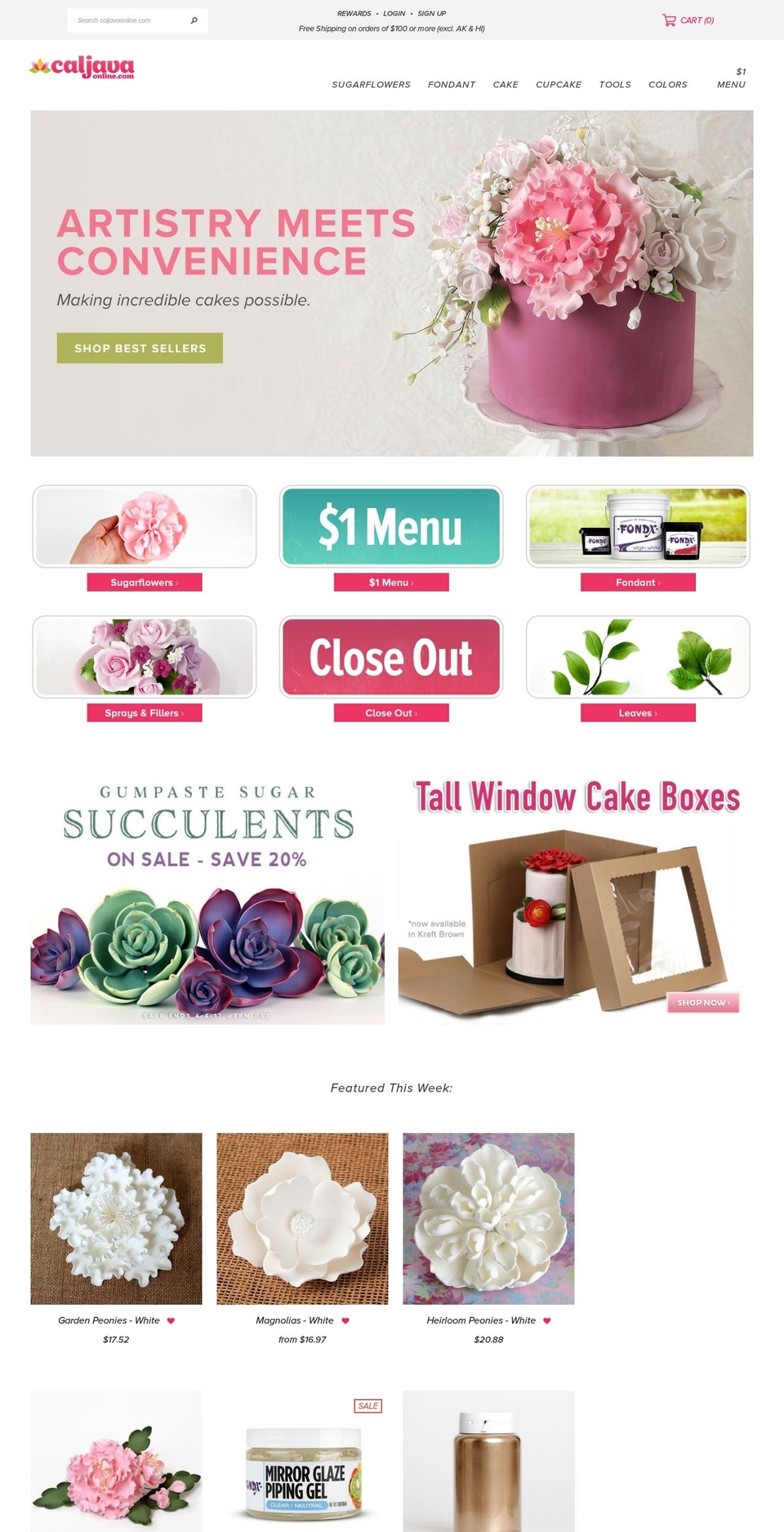 Caljava Live with Installments message Shopify theme site example caljava-online.myshopify.com