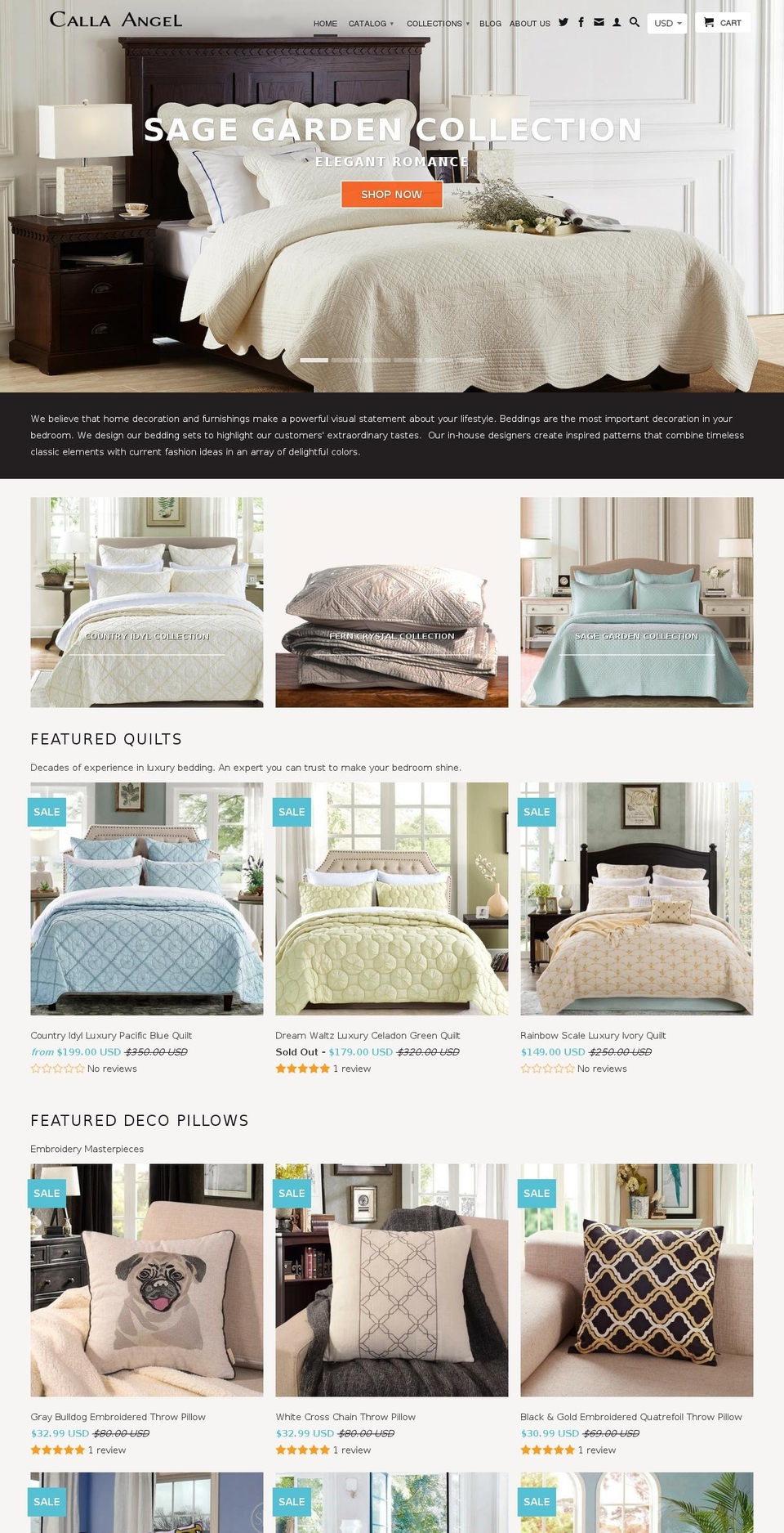 callaangel.com shopify website screenshot