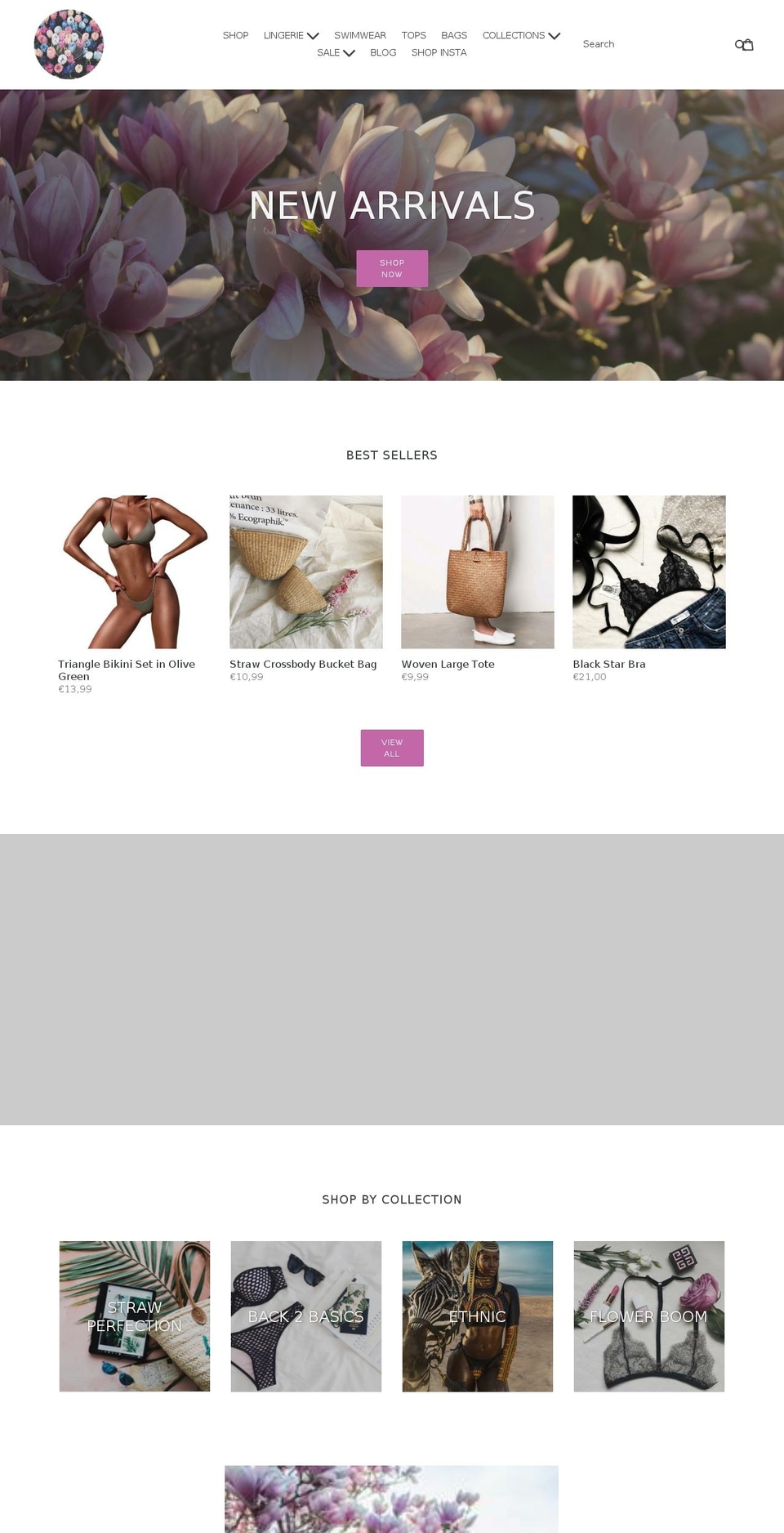 callalingerie.com — Shopify storefront screenshot