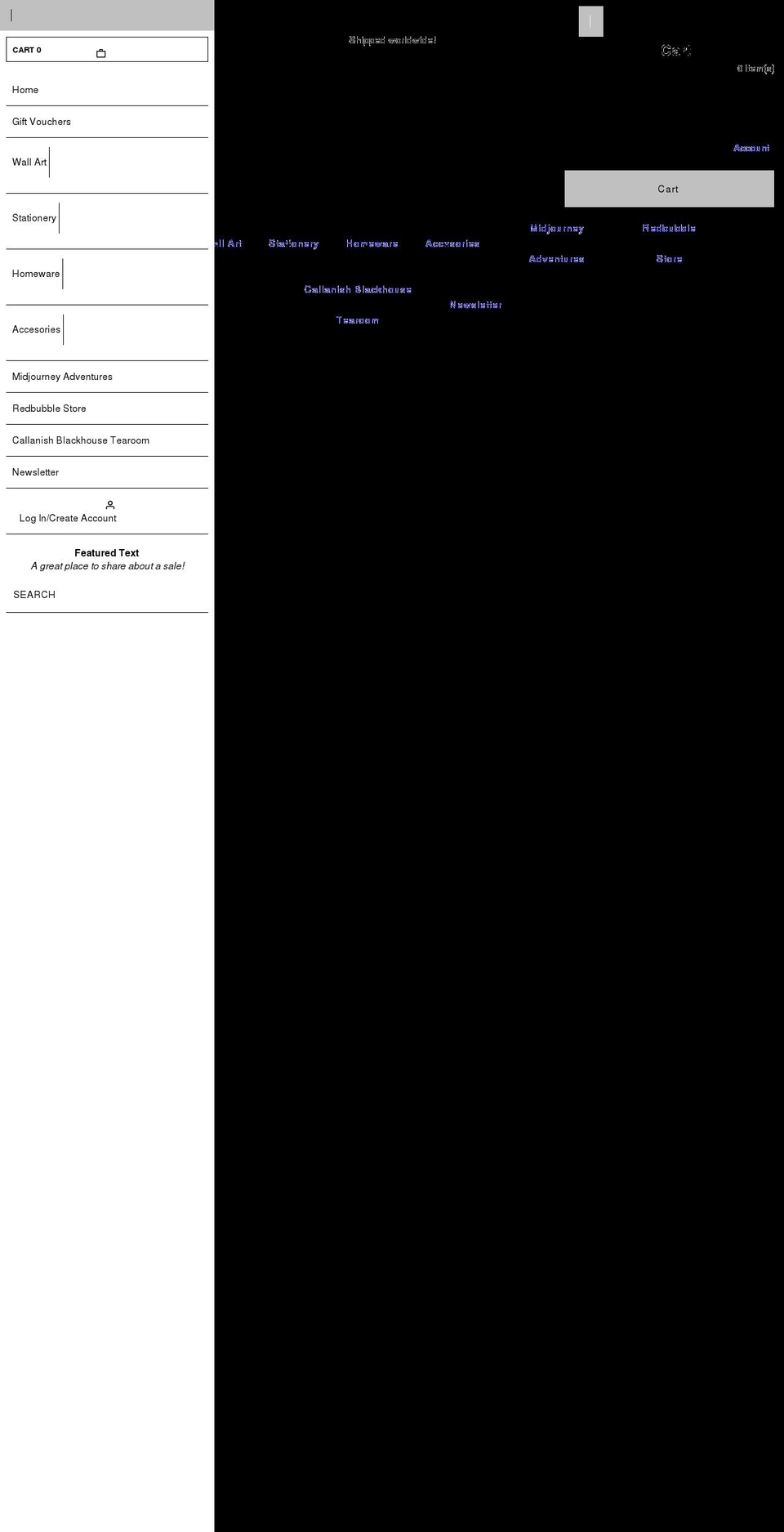 callanishdigitaldesign.com shopify website screenshot