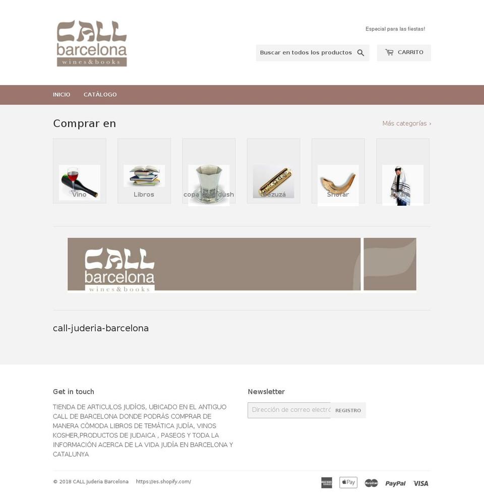 callbarcelona.com — Shopify storefront screenshot