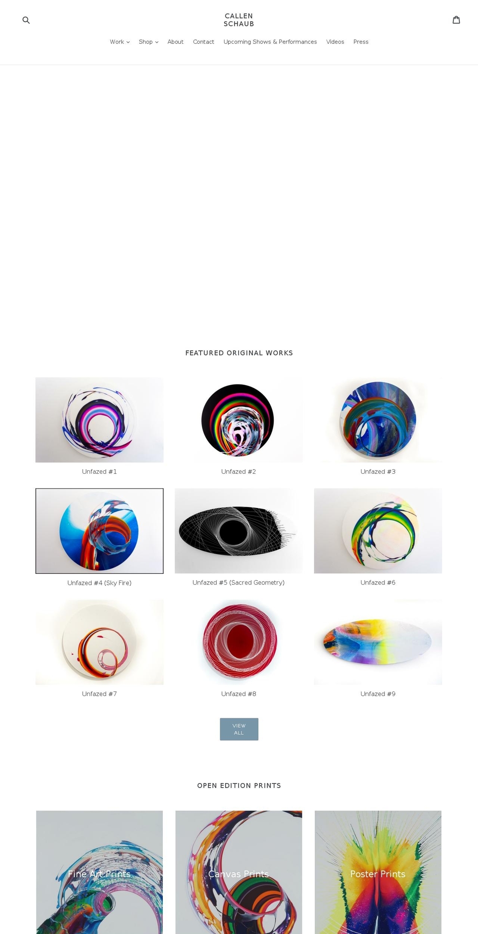 callenschaub.com shopify website screenshot