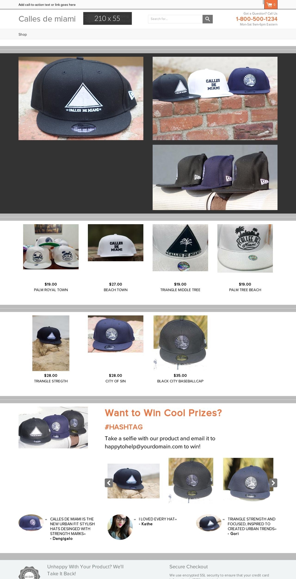 callesdemiami.com — Shopify storefront screenshot