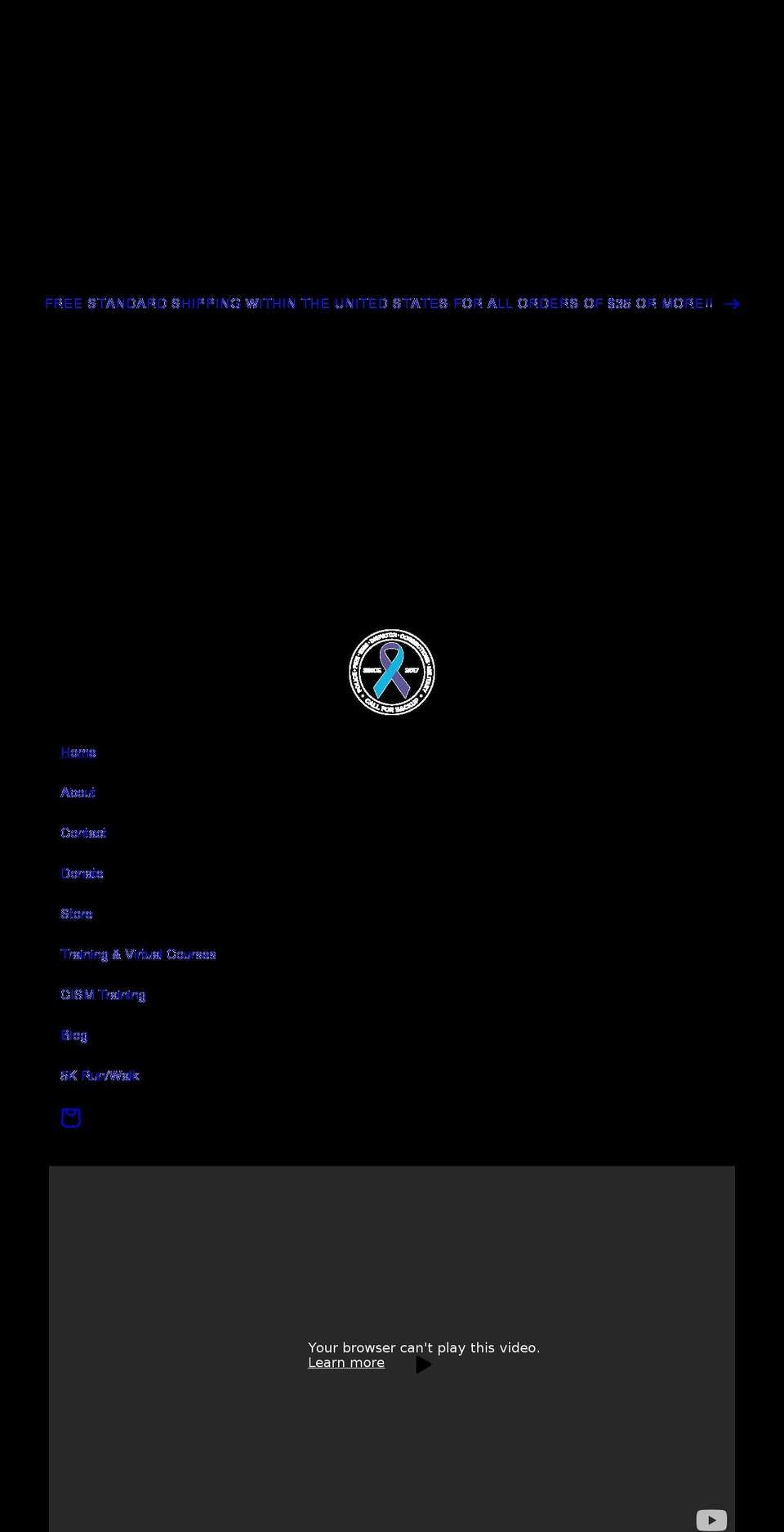 callforbackup.org shopify website screenshot