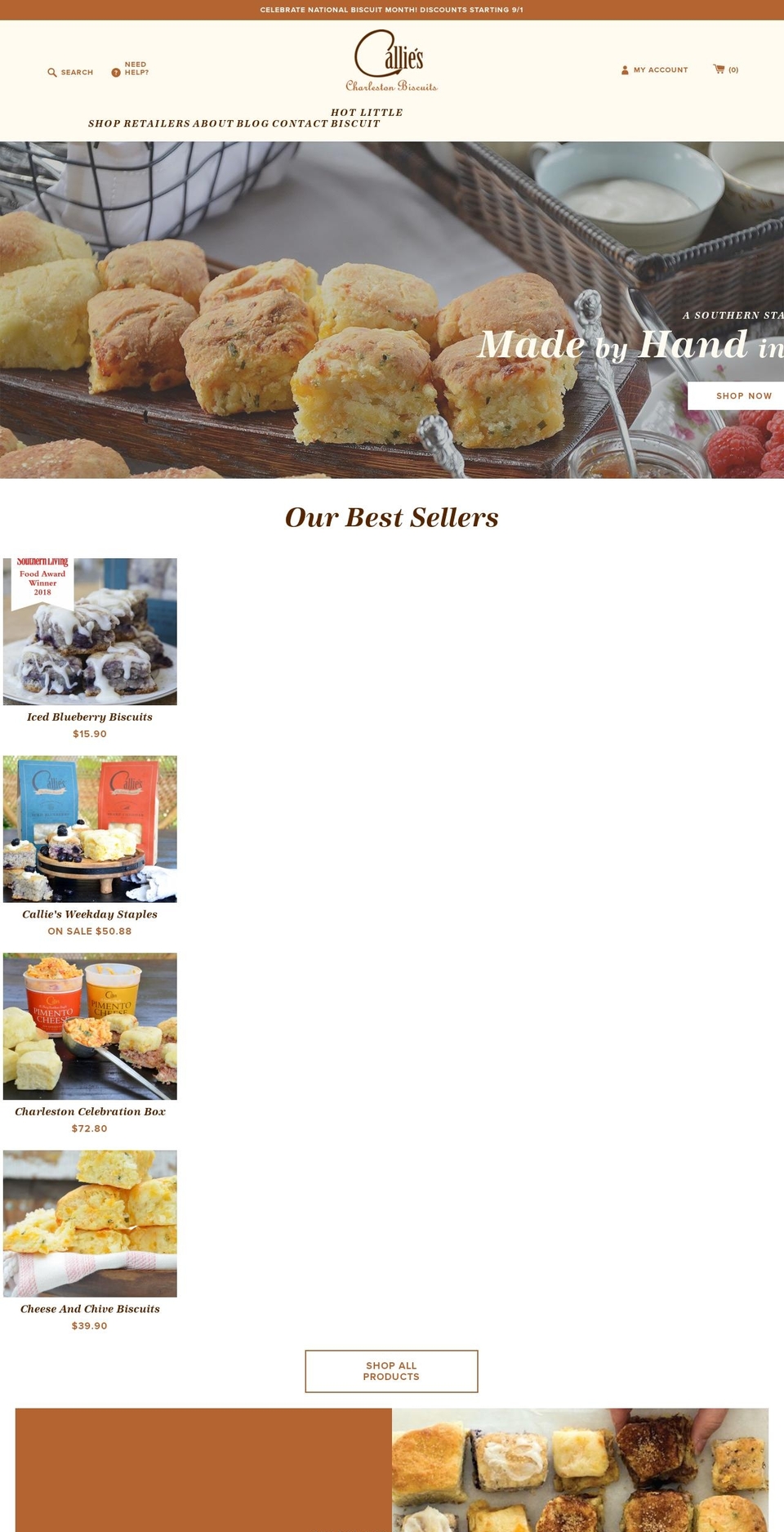 Callies - Mix \u0026 Match Fix Shopify theme site example calliesbiscuits.com