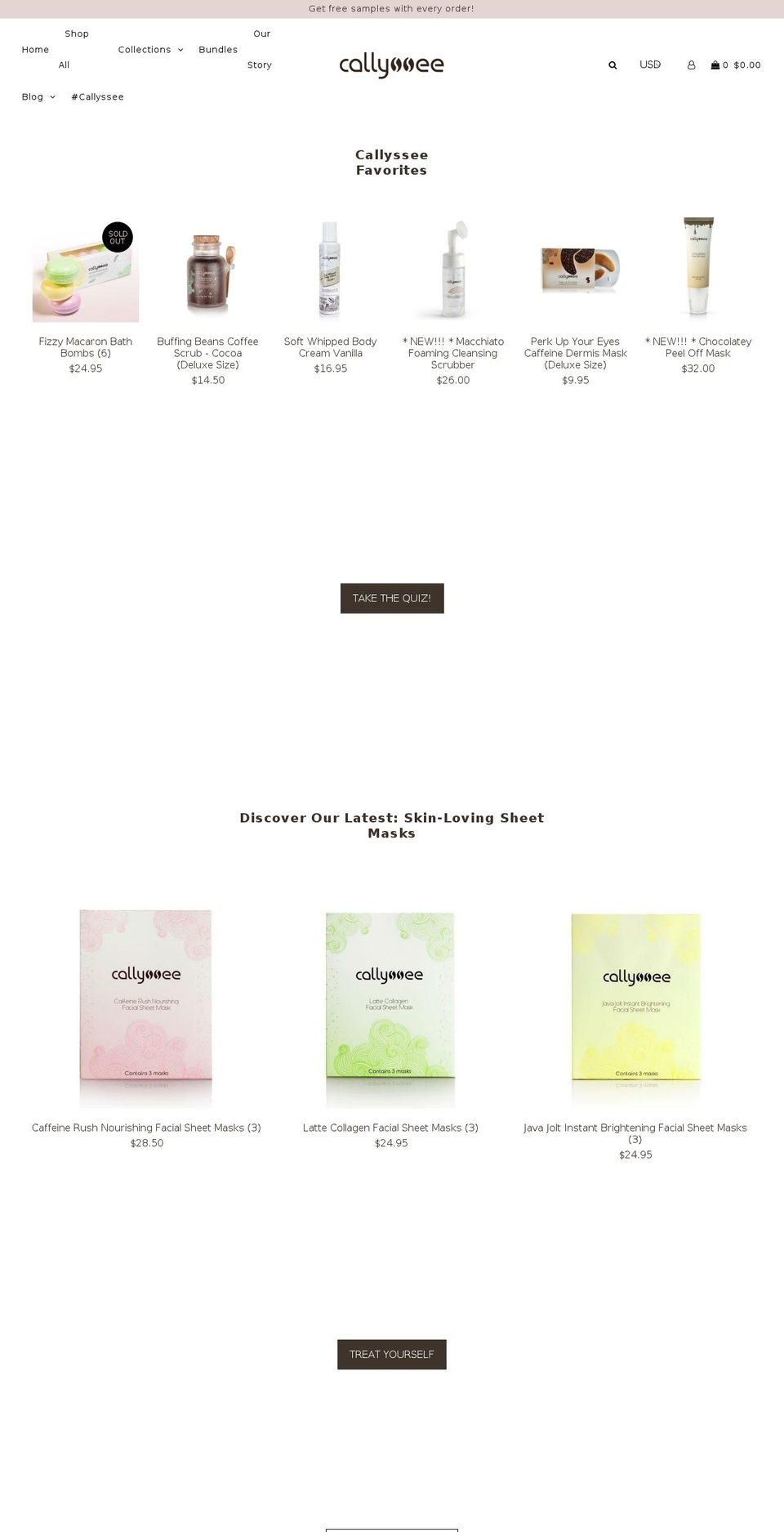 callissee.com — Shopify storefront screenshot