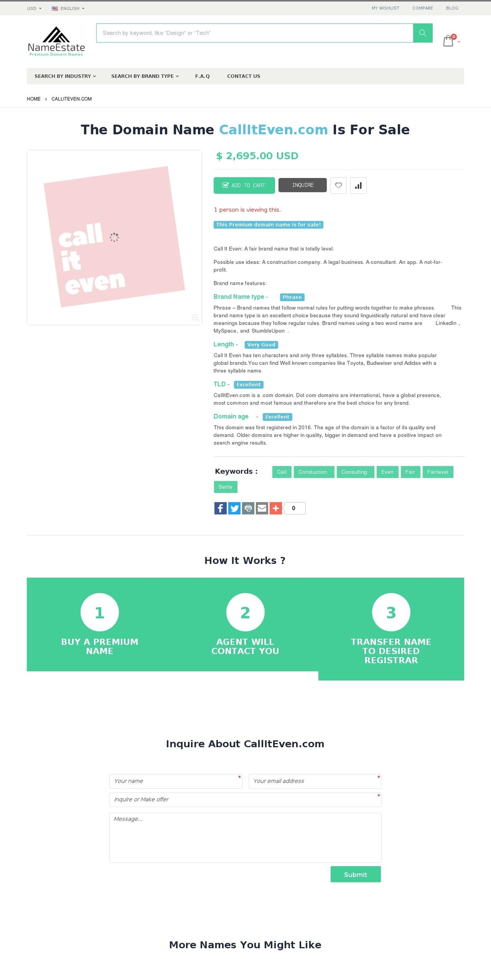 calliteven.com — Shopify storefront screenshot