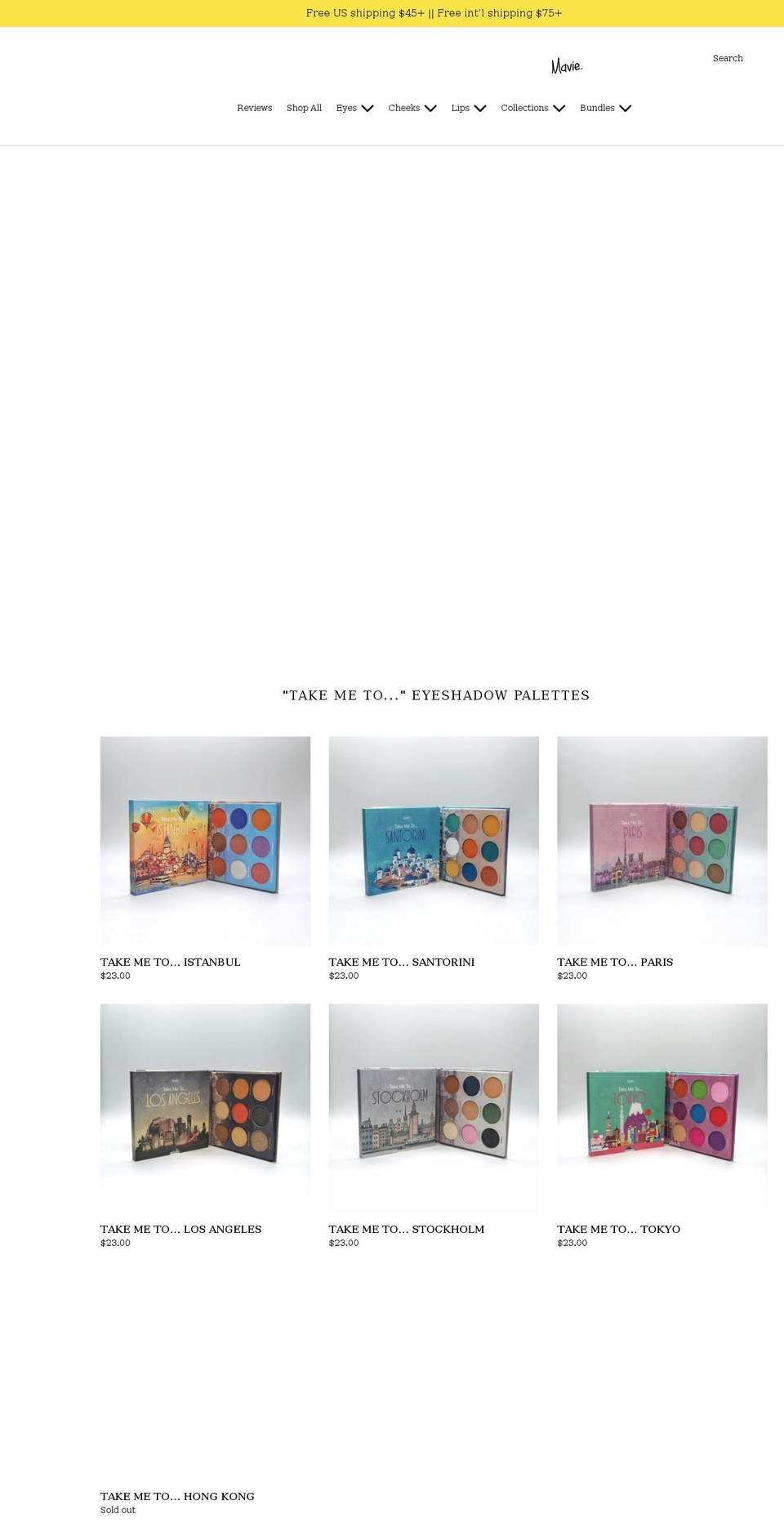 callmemavie.com shopify website screenshot