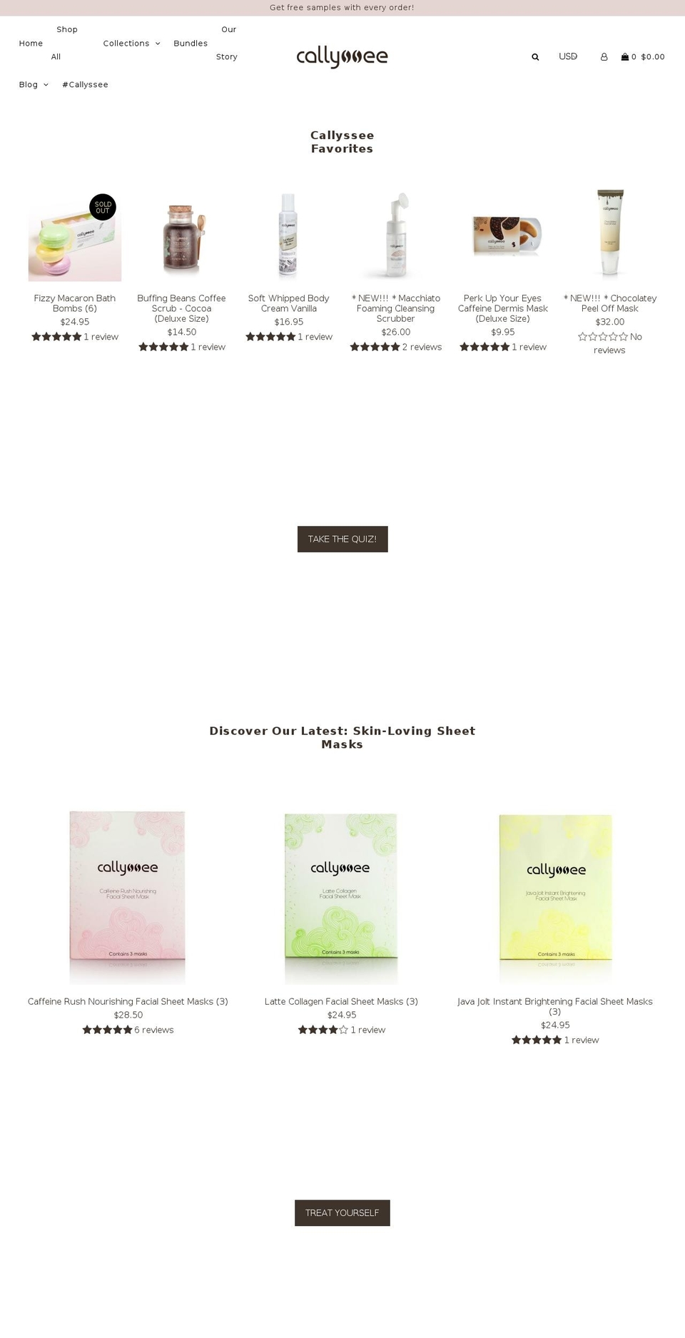 callysse.com — Shopify storefront screenshot