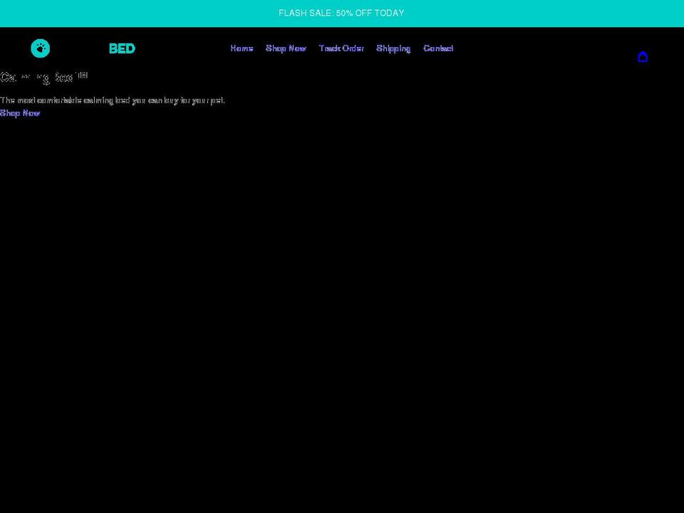 calmingbed.co shopify website screenshot