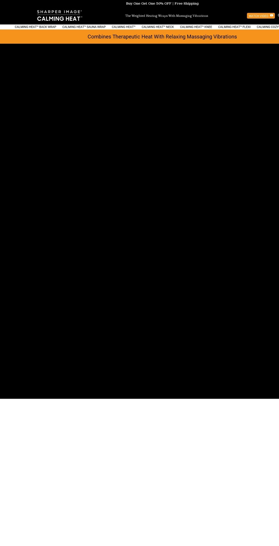 calmingheat.com shopify website screenshot