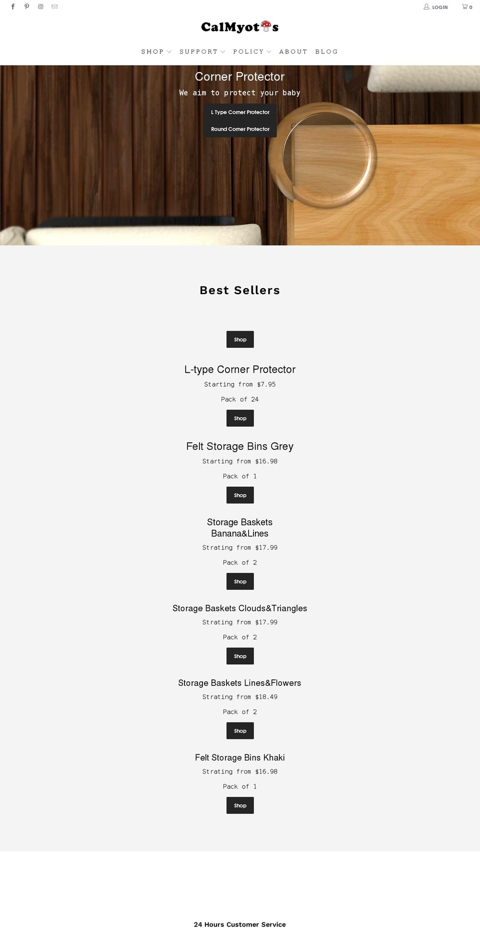 calmyotis.net shopify website screenshot