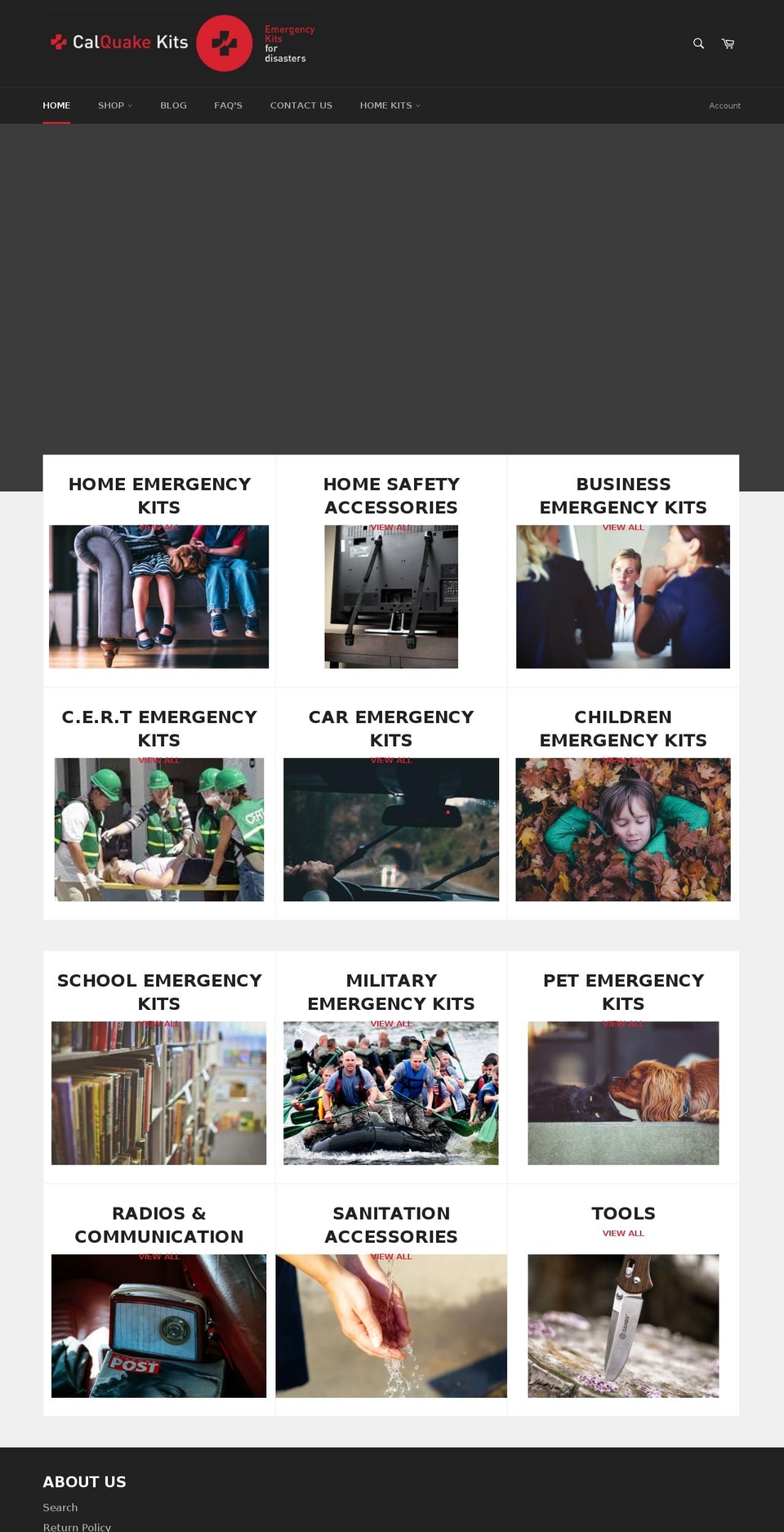 calquakekits.com — Shopify storefront screenshot