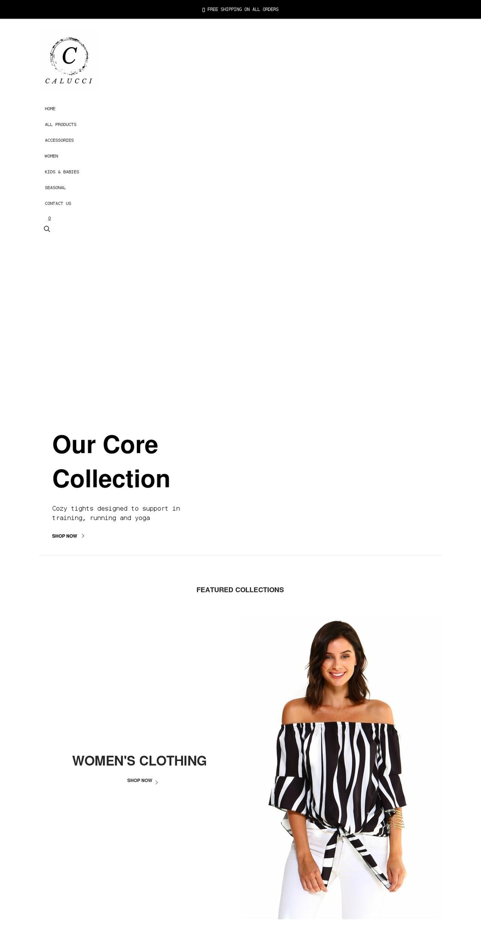 calucci-ventures.com shopify website screenshot