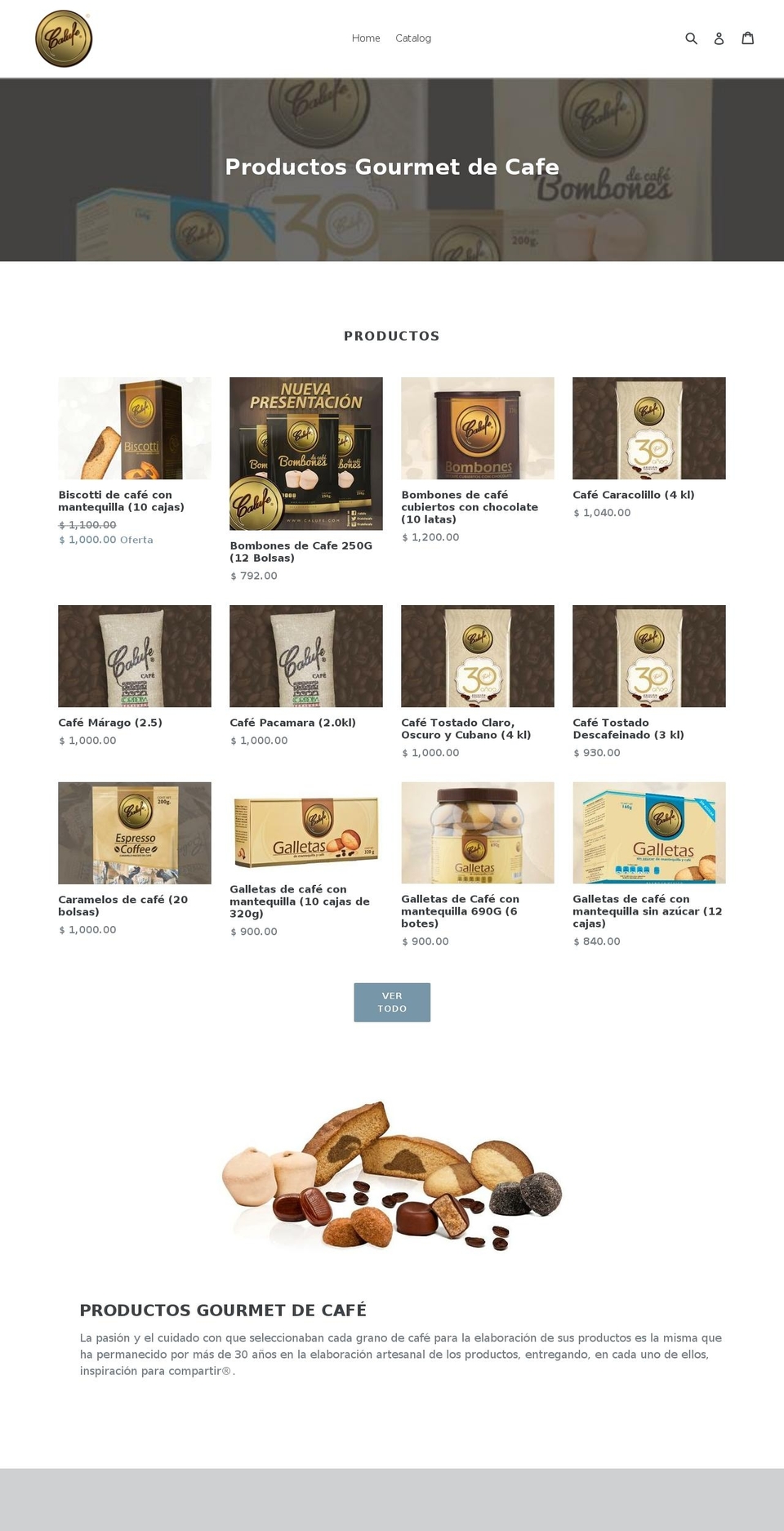 calufedf.com — Shopify storefront screenshot