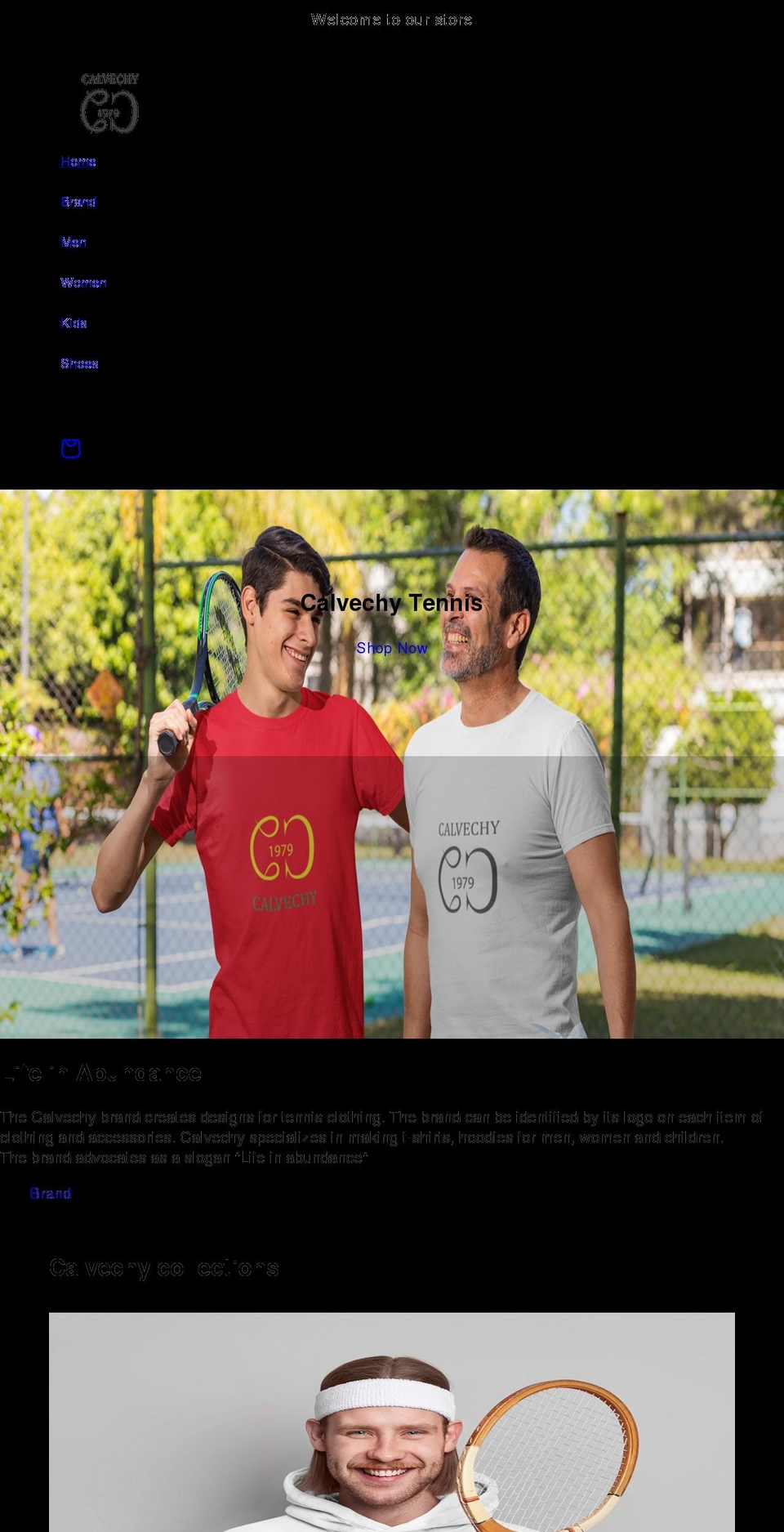 calvechy.com shopify website screenshot