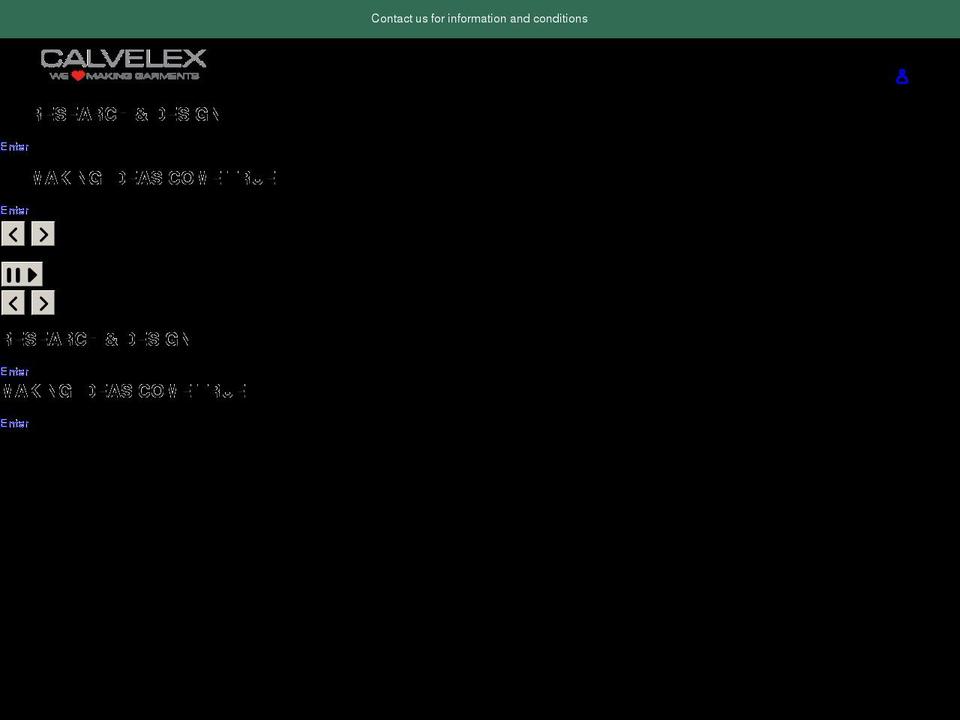 calvelex.net shopify website screenshot