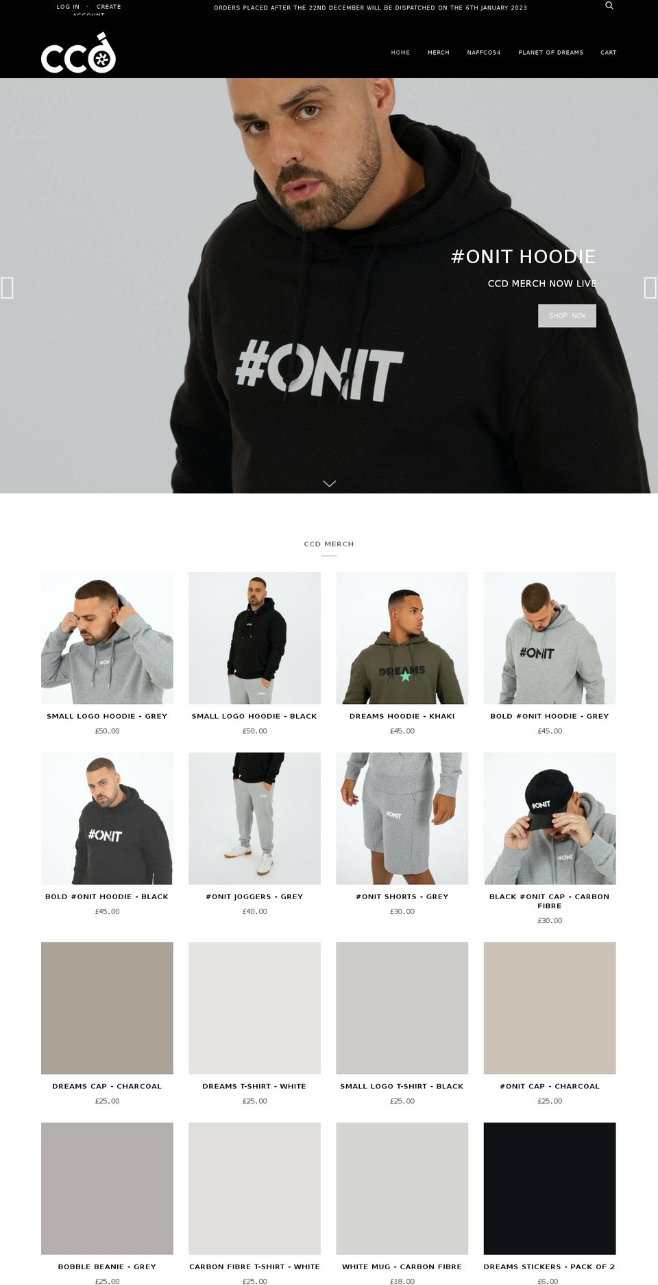 calvinscardiary.com shopify website screenshot