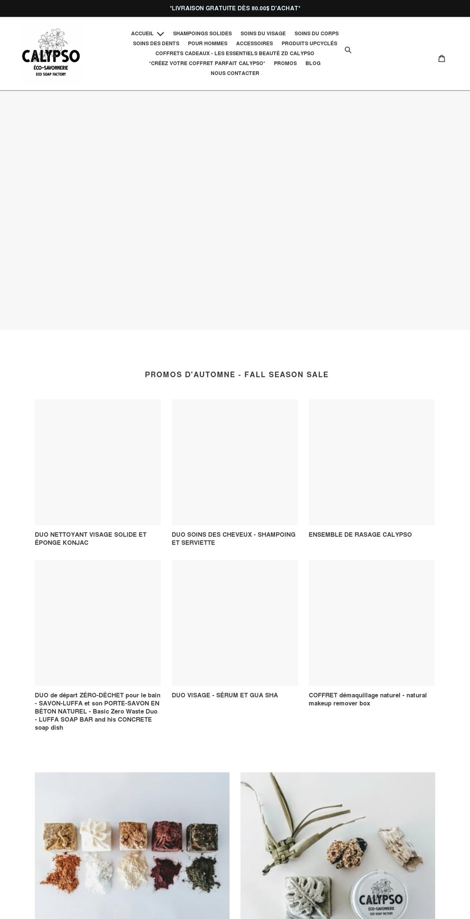 calypsoeco.com shopify website screenshot