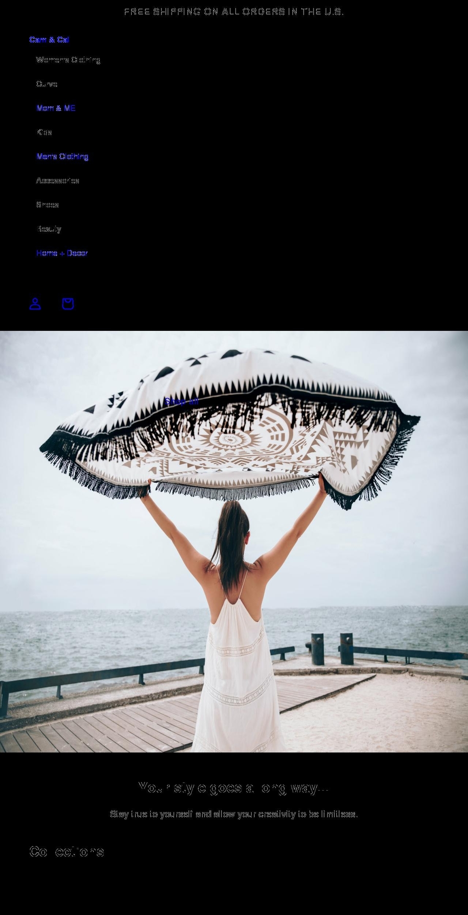 camandcai.com shopify website screenshot