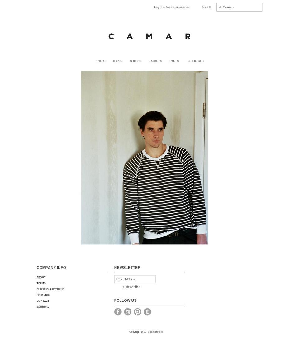 camarstore.com shopify website screenshot