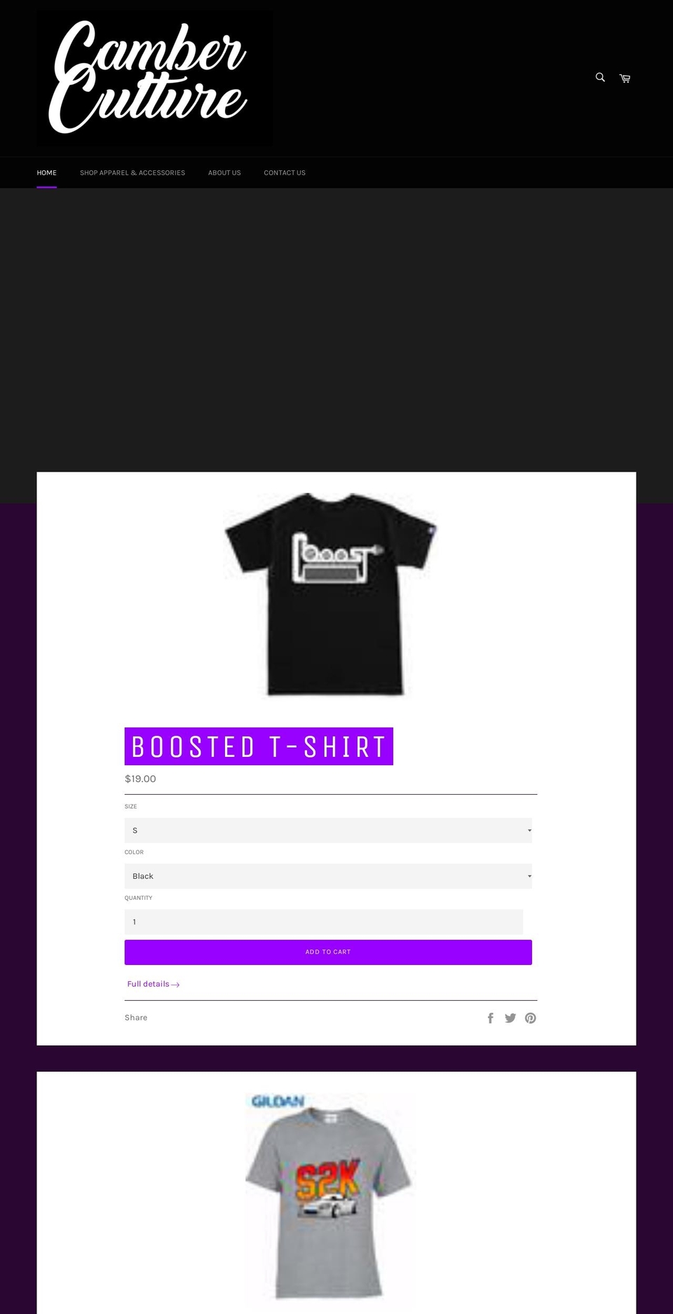 camberculture.com — Shopify storefront screenshot