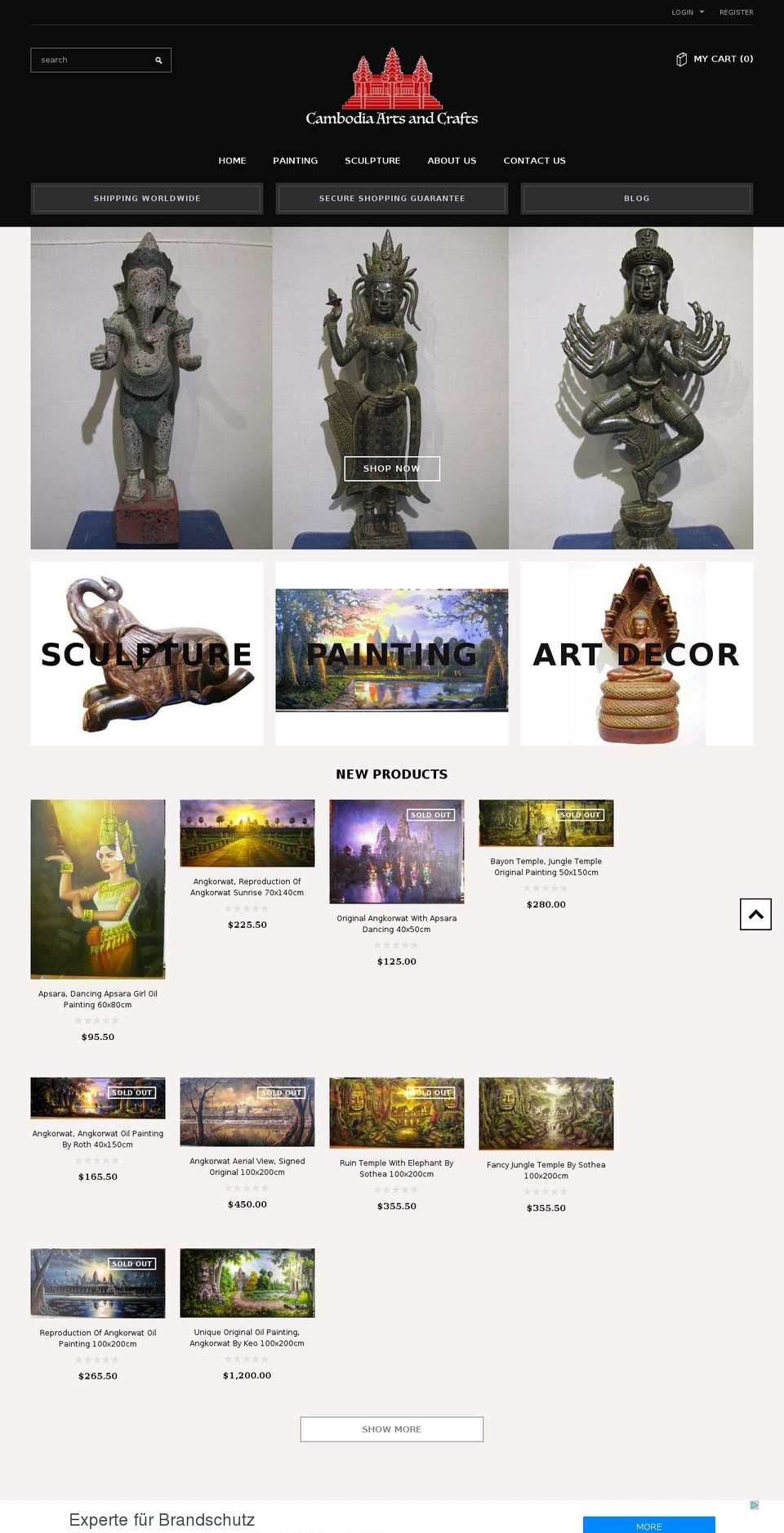 cambodiaartsandcrafts.com — Shopify storefront screenshot