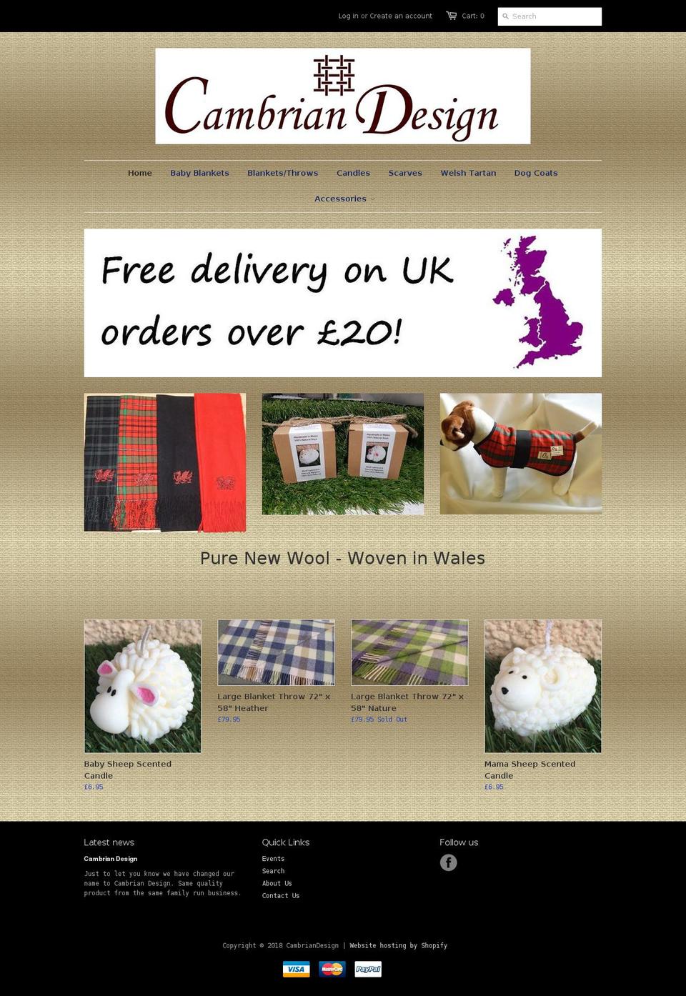 cambrianmill.com — Shopify storefront screenshot