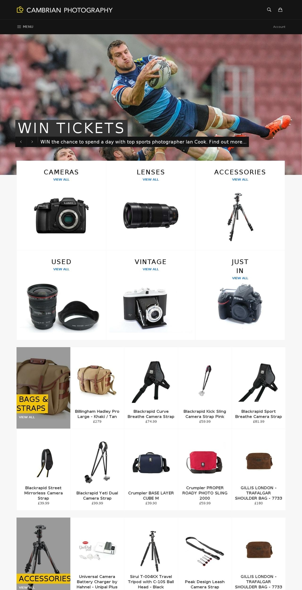 cambrianphoto.co.uk shopify website screenshot