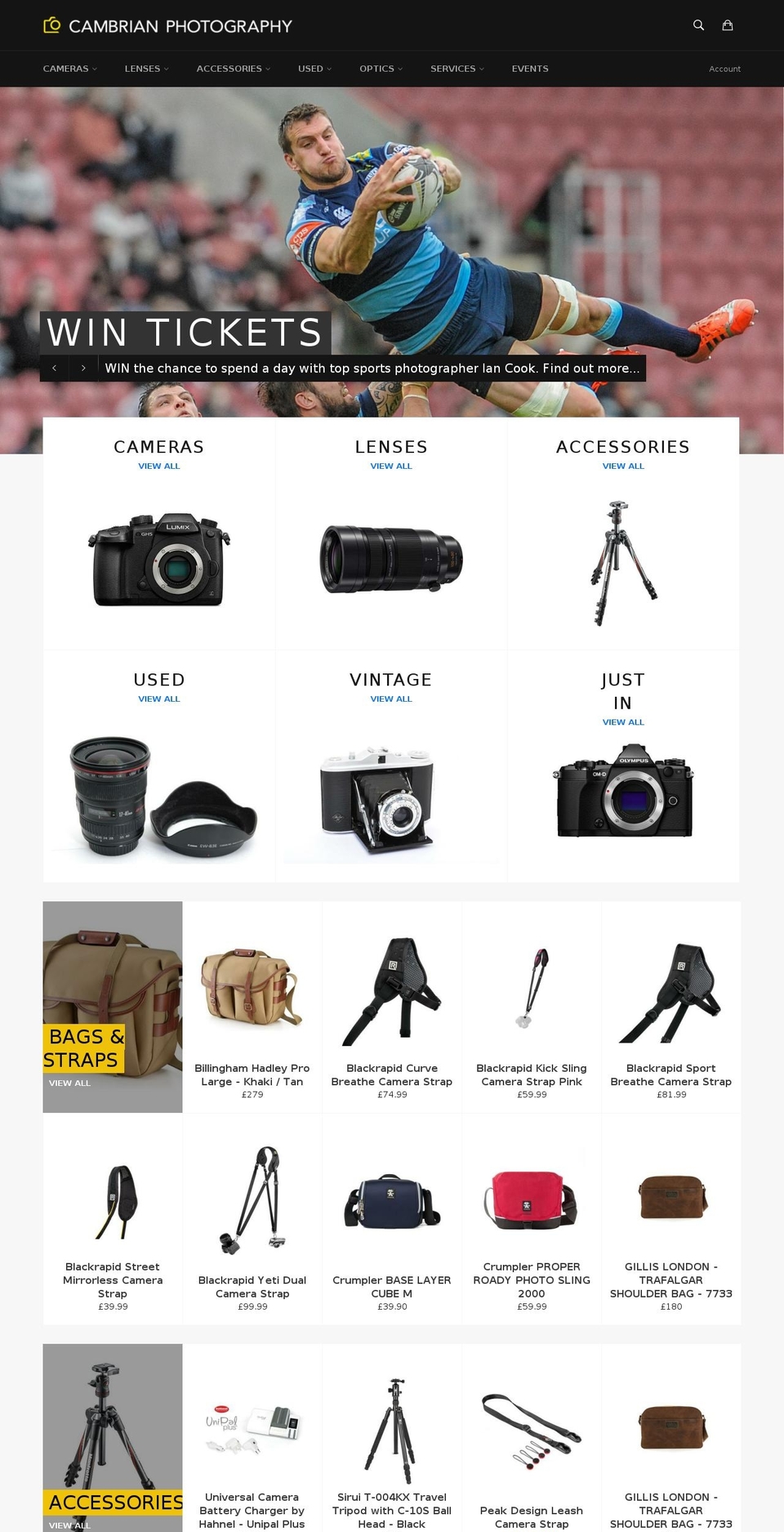 cambrianphotography.com shopify website screenshot